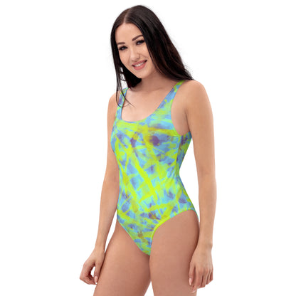 One-Piece Swimsuit- Hang Loose Tie Dye I