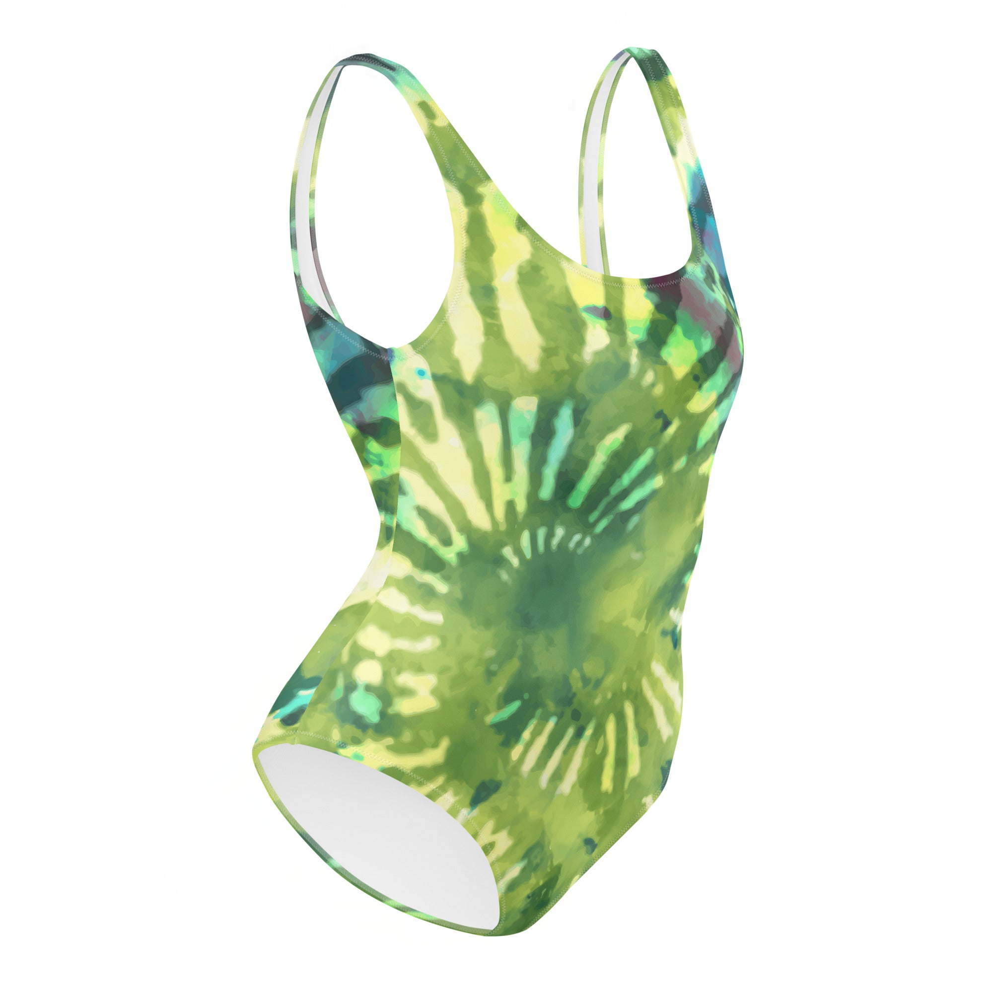 One-Piece Swimsuit- Hang Loose Tie Dye Pattern 03