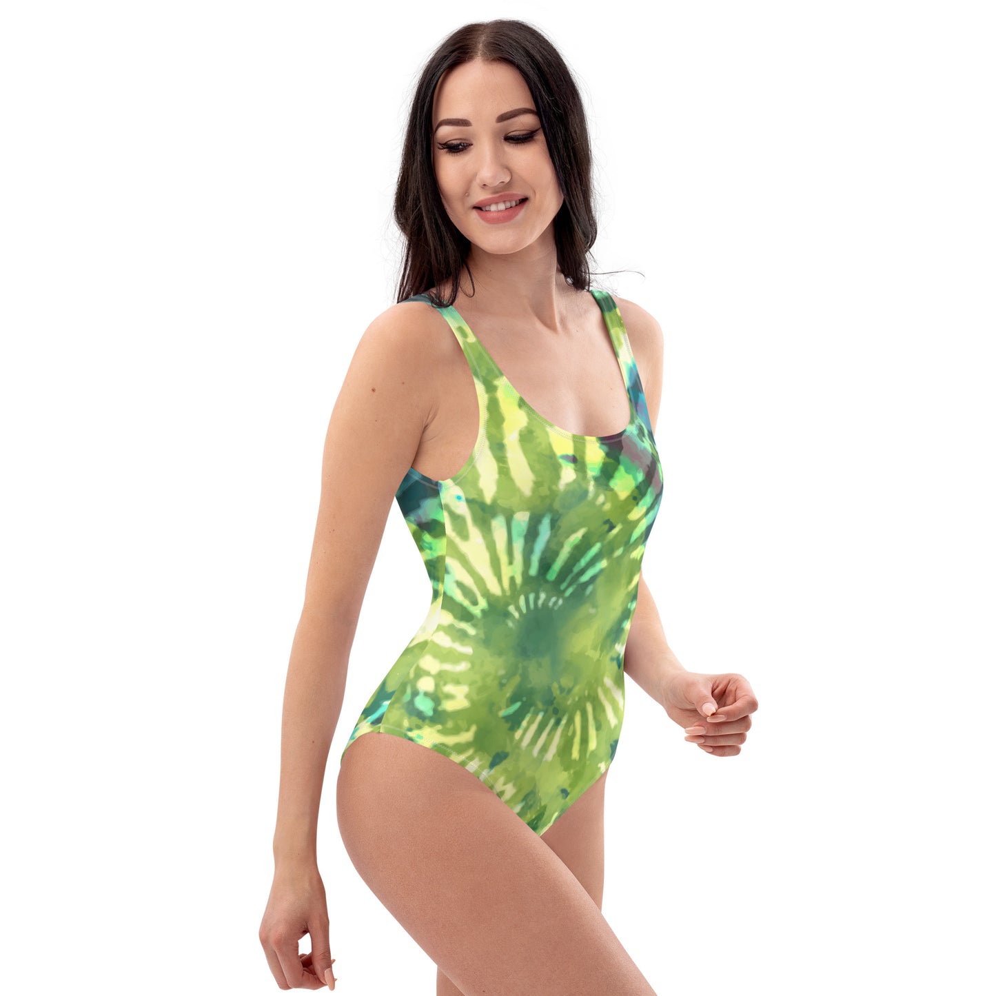 One-Piece Swimsuit- Hang Loose Tie Dye Pattern III