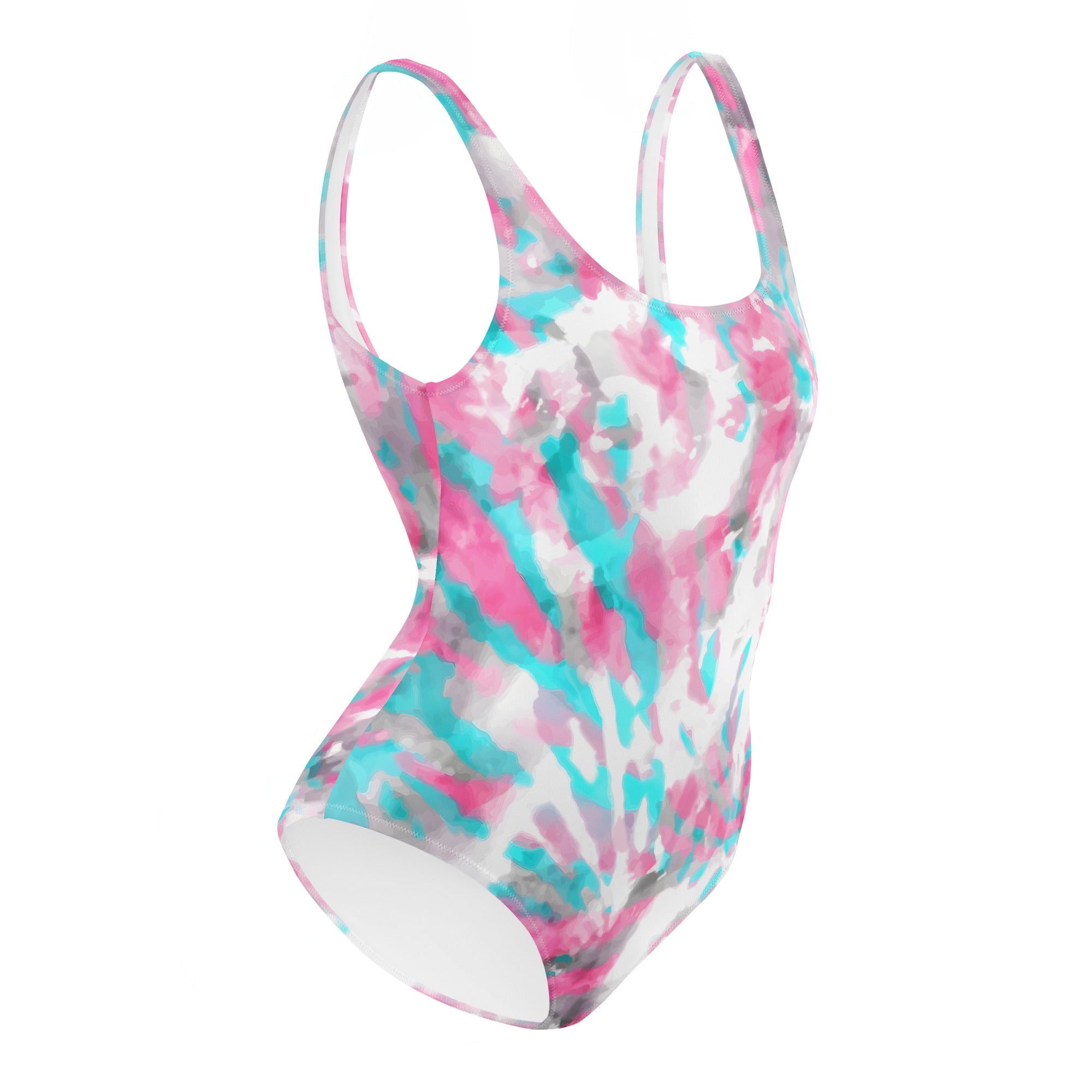 One-Piece Swimsuit- Hang Loose Tie Dye Pattern 04