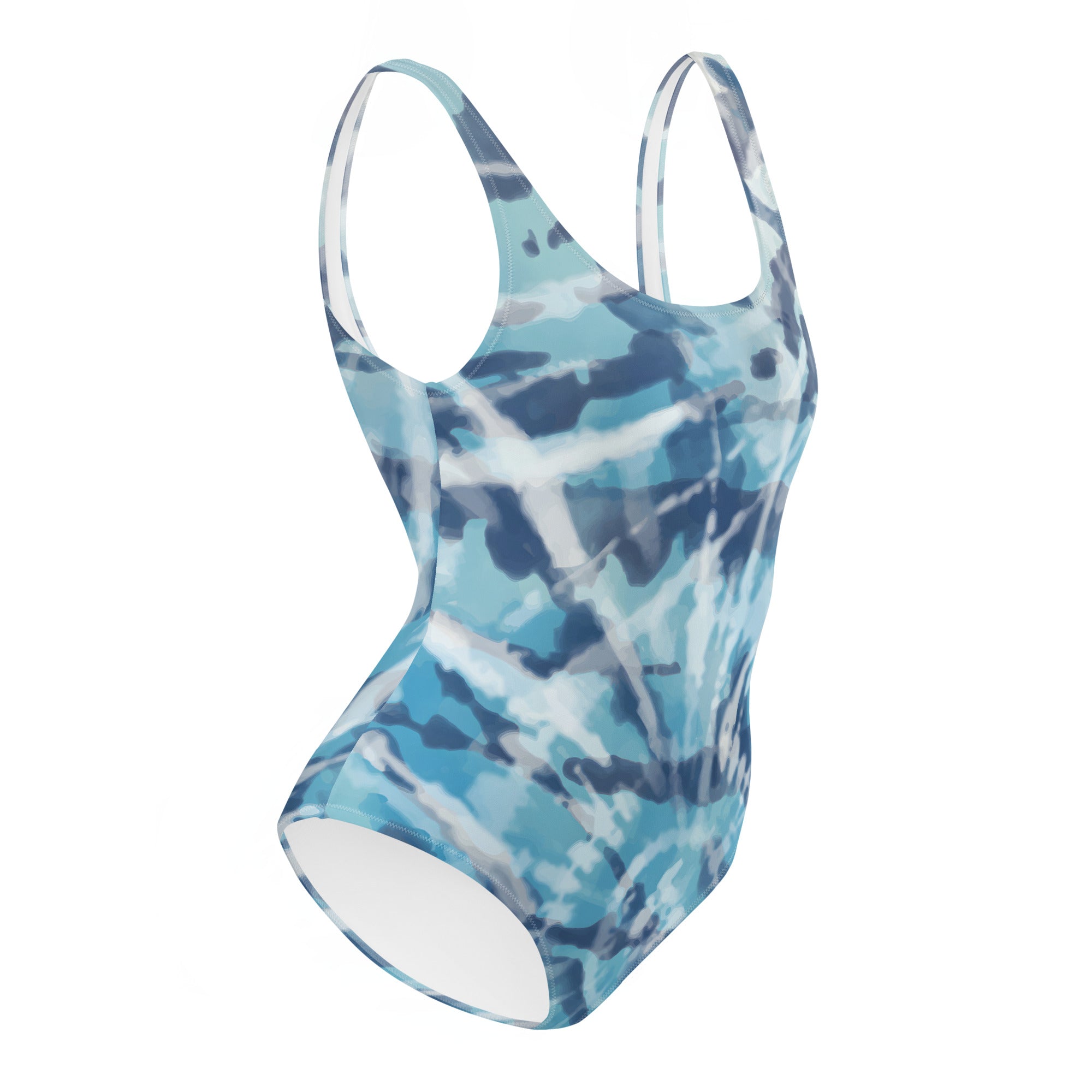 One-Piece Swimsuit- Hang Loose Tie Dye Pattern 06