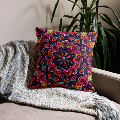 Premium Pillow Case- Boho festival mandala VI