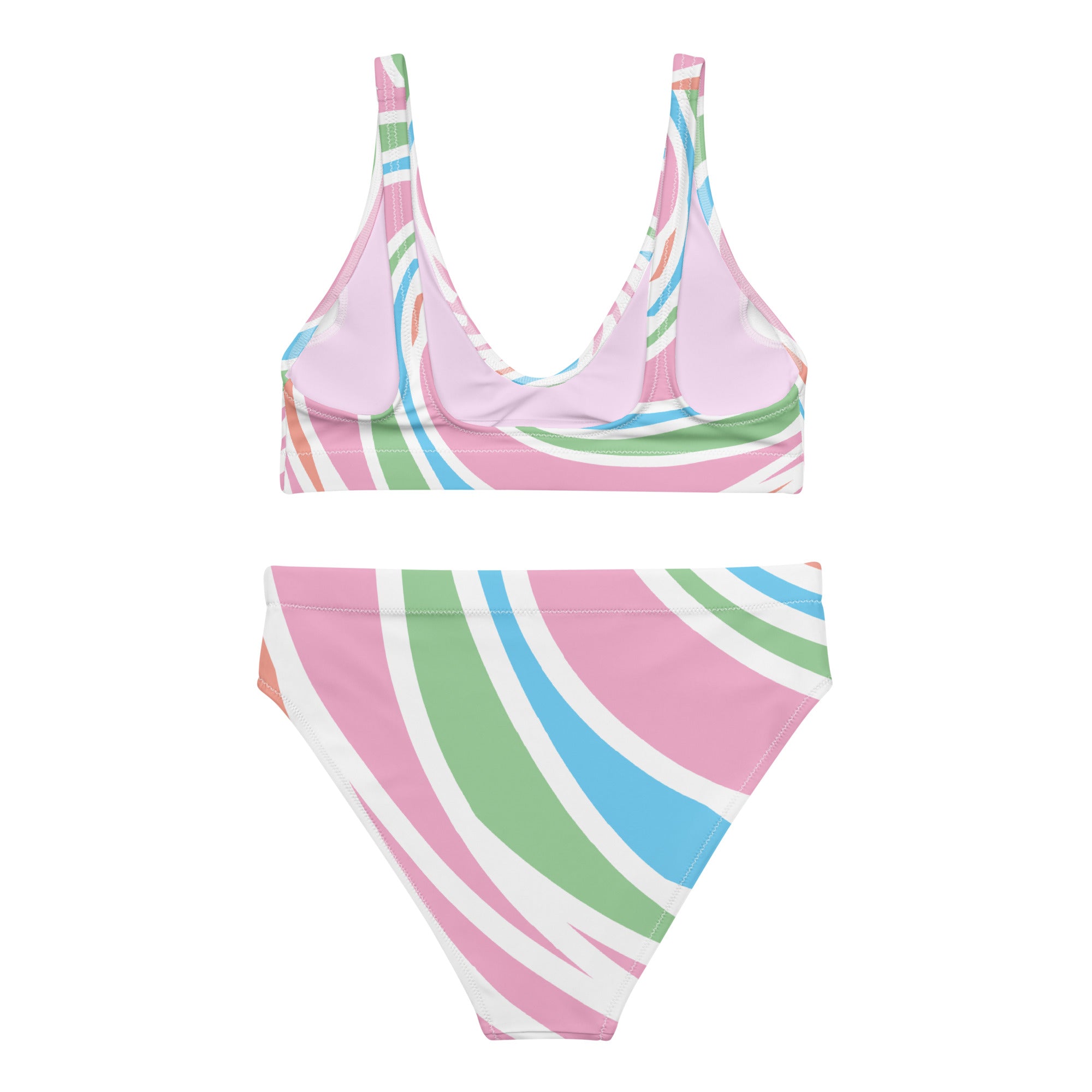 Recycled high-waisted bikini- Twister