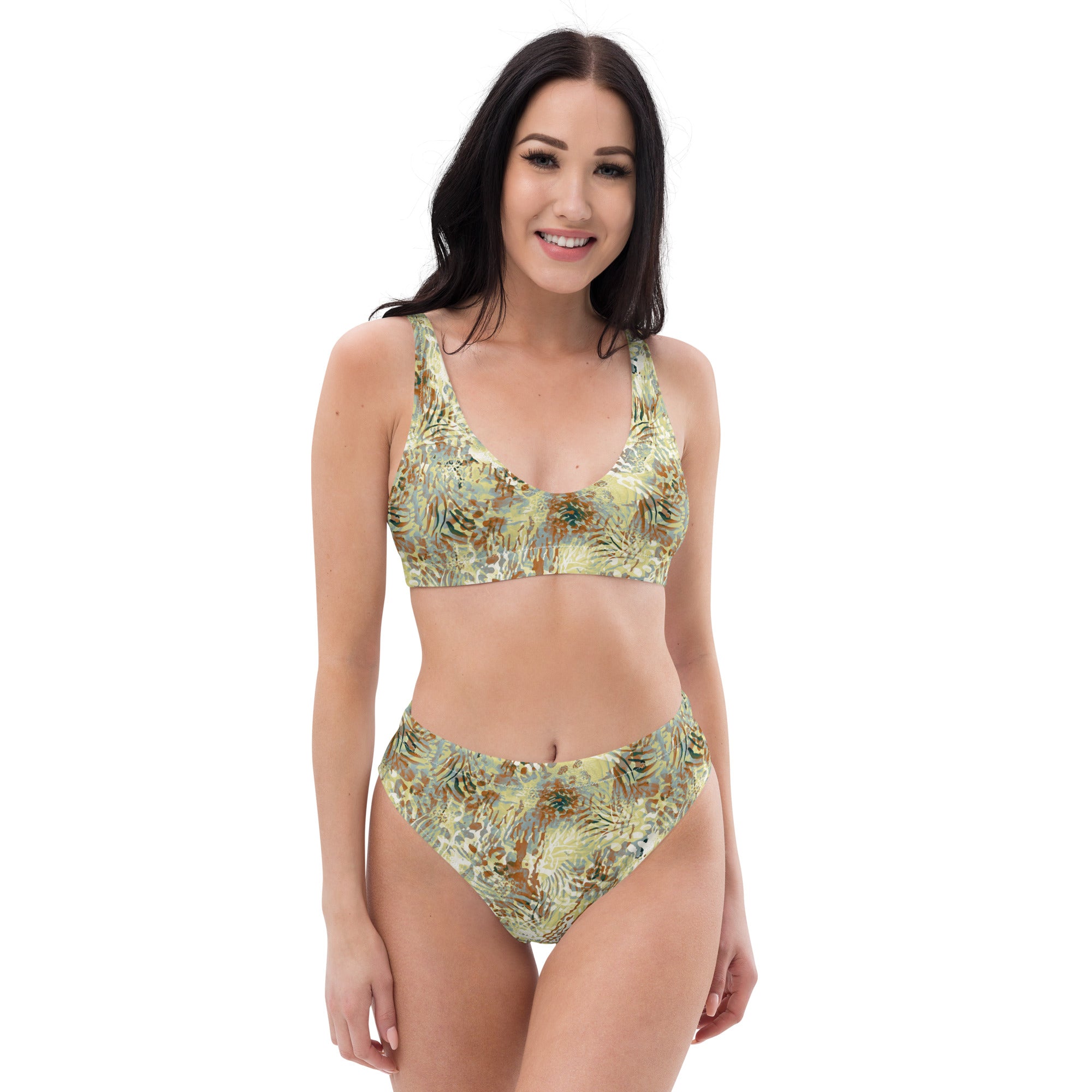 Recycled high-waisted bikini- Wilderness Design 02