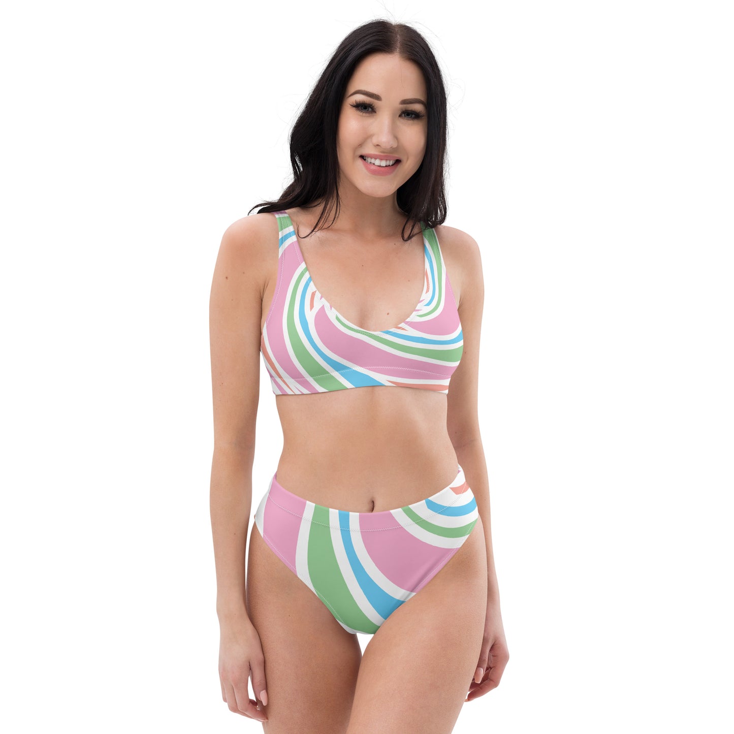 Recycled high-waisted bikini- Twister