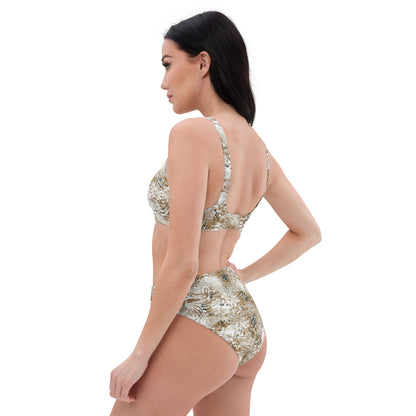 Recycled high-waisted bikini- Wilderness Design I