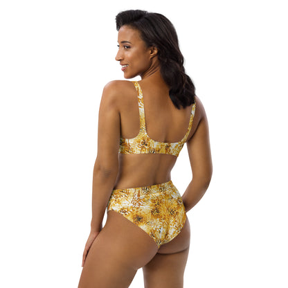 Recycled high-waisted bikini- Wilderness Design III