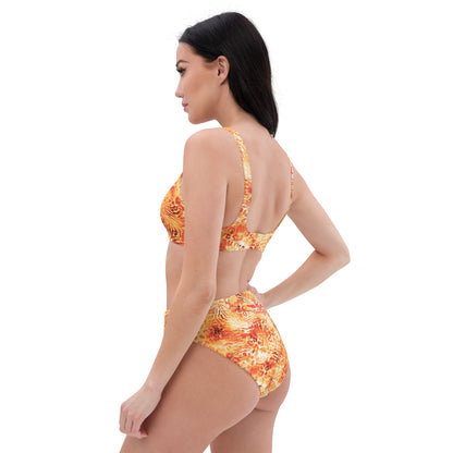 Recycled high-waisted bikini- Wilderness Design IV