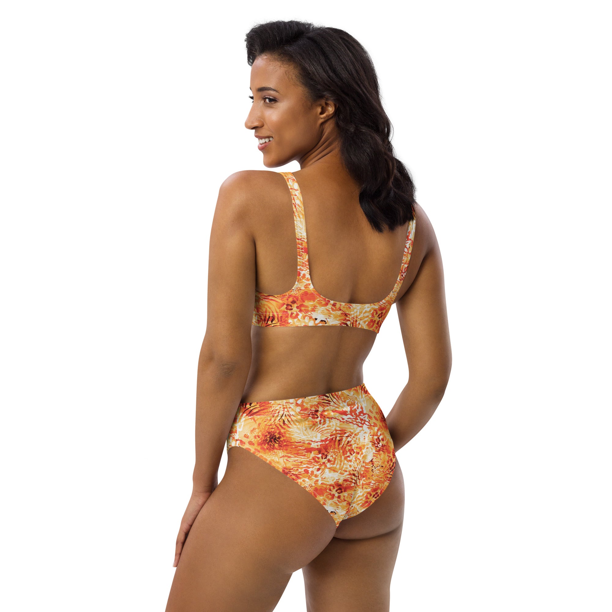 Recycled high-waisted bikini- Wilderness Design 04