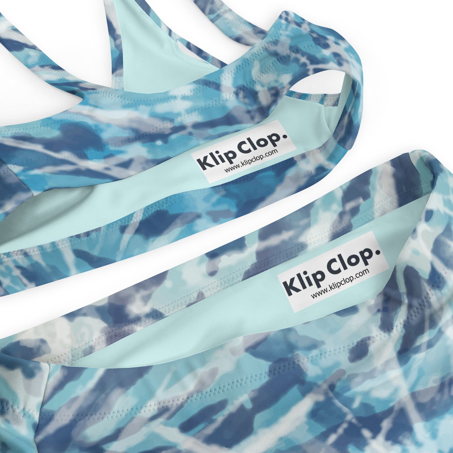 Recycled high-waisted bikini- Hang Loose Tie Dye Pattern VI
