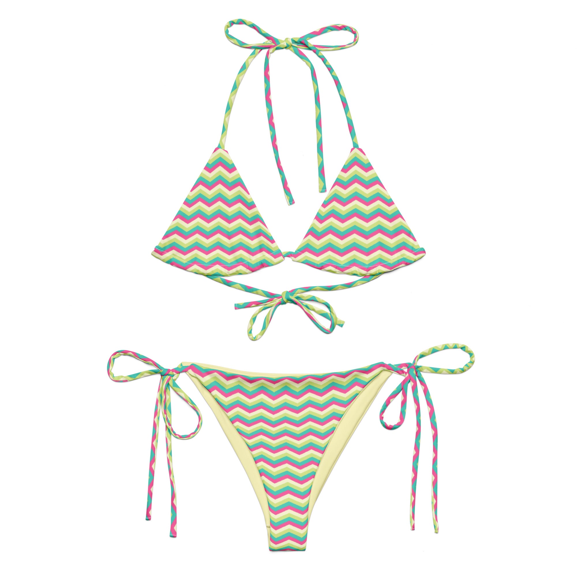 String bikini Zig Zag Stripes