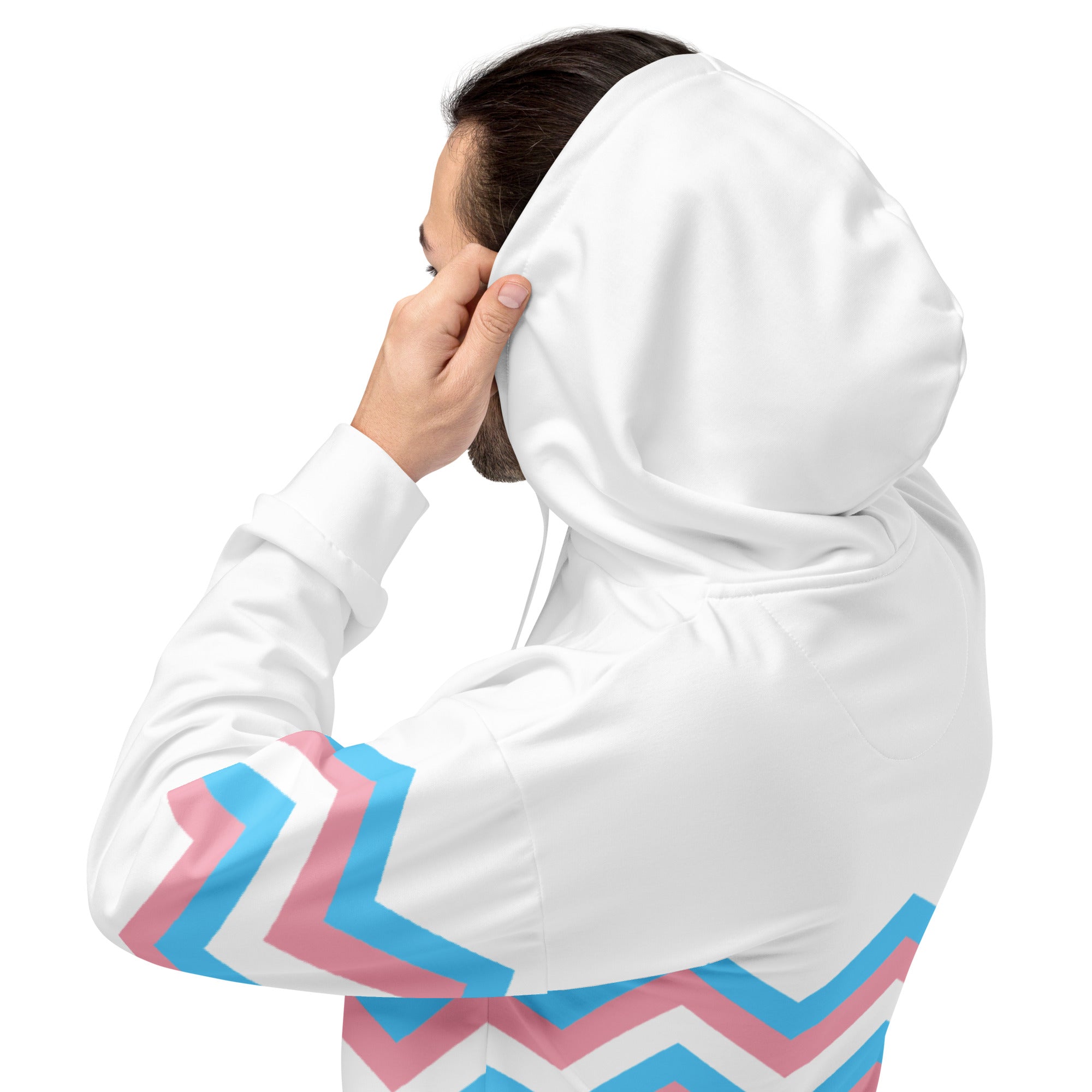 Unisex Hoodie-Transgender Zigzag Pattern