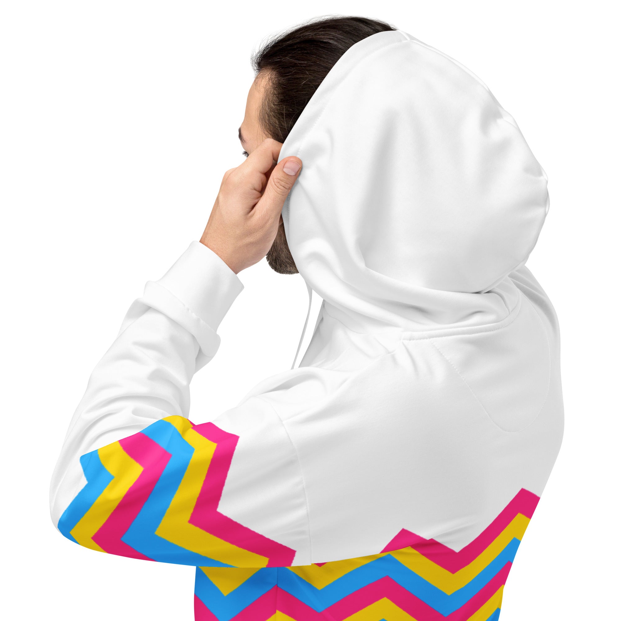 Unisex Hoodie-Pansexual Zigzag Pattern