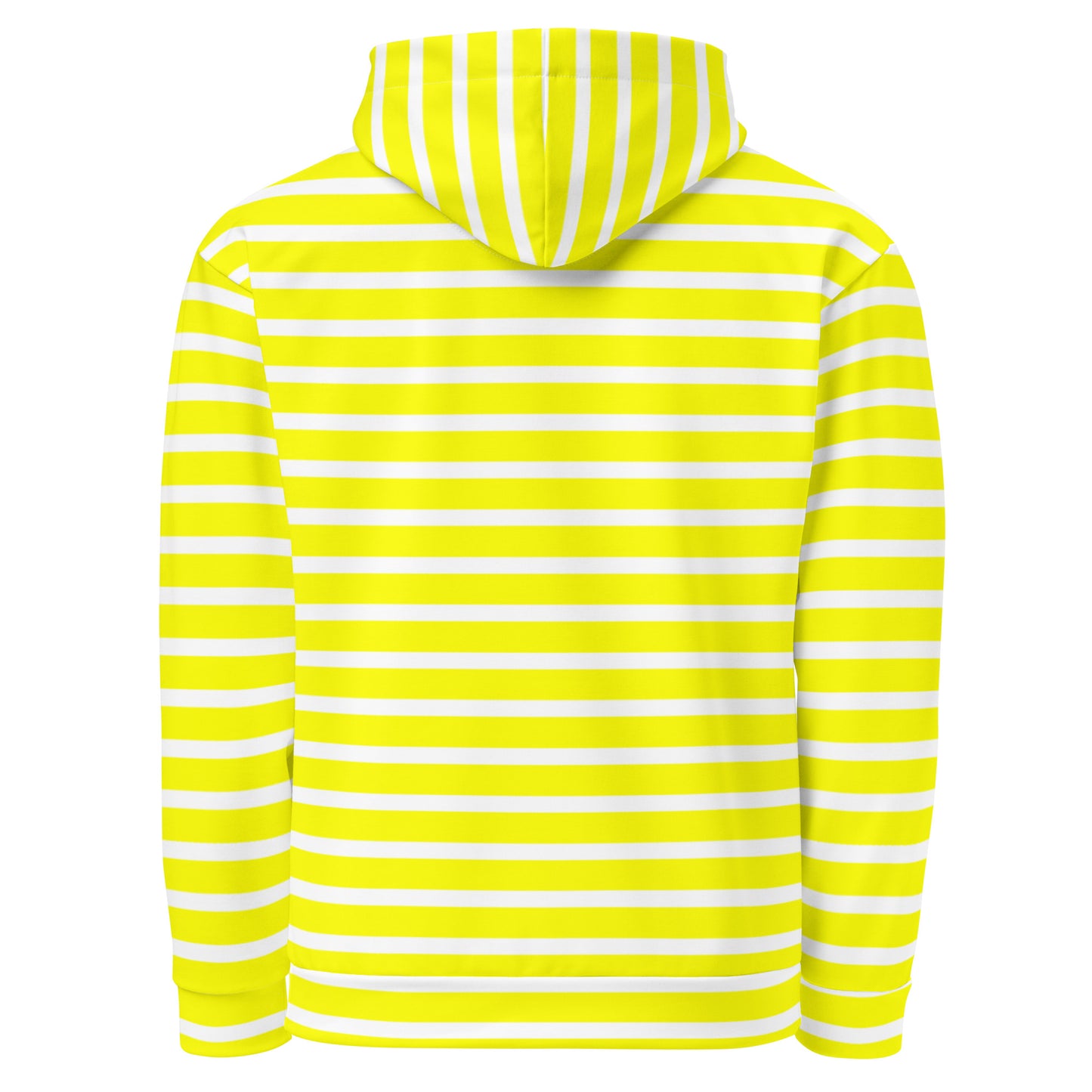 Unisex Hoodie- White and Yellow Striped