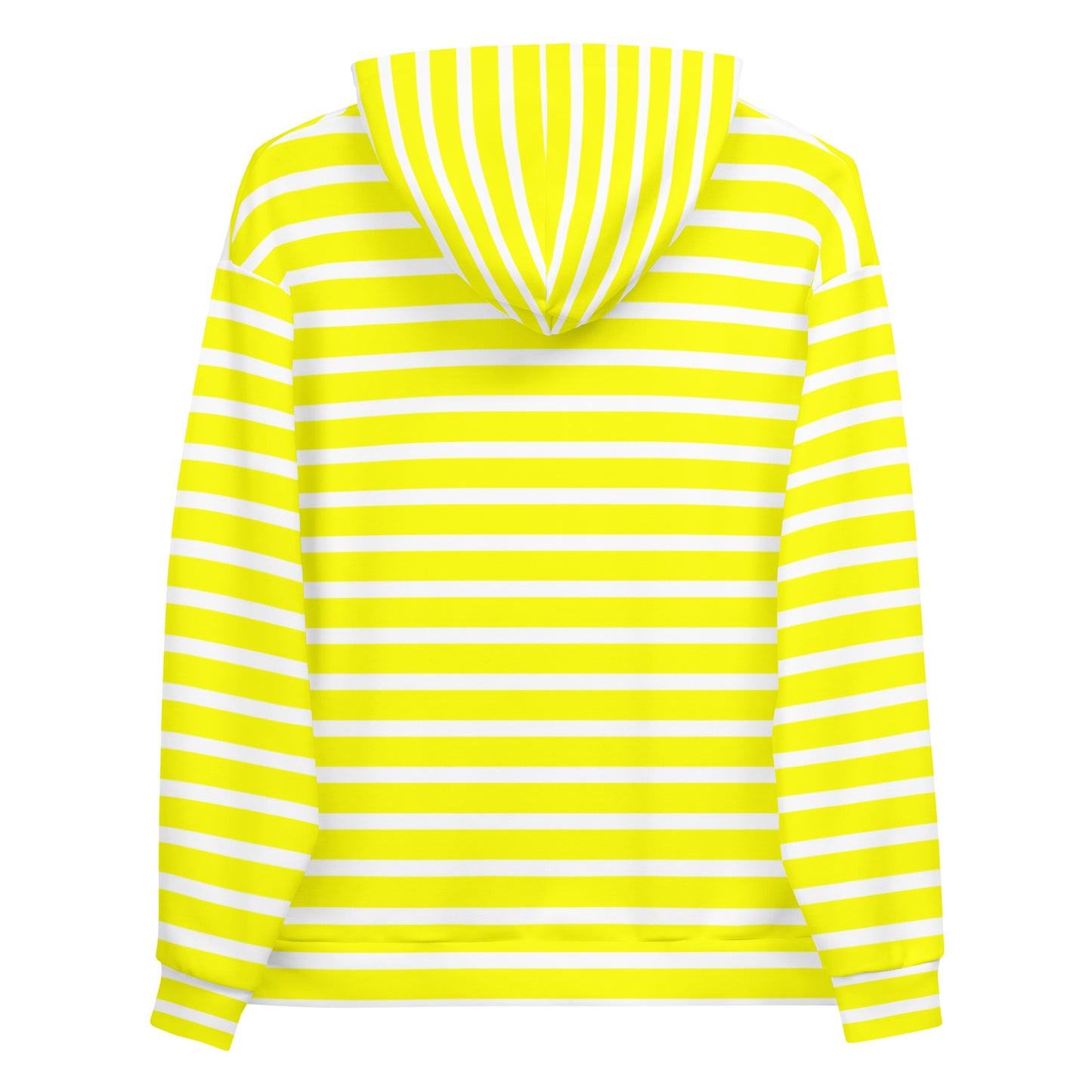 Unisex Hoodie- White and Yellow Striped