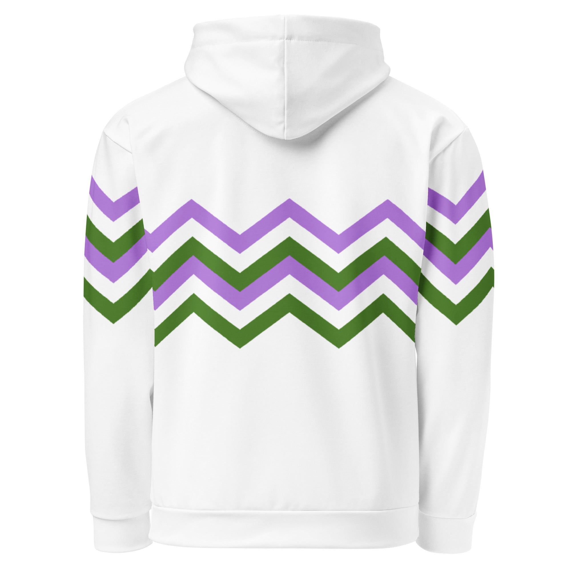 Unisex Hoodie-Genderqueer Zigzag Pattern