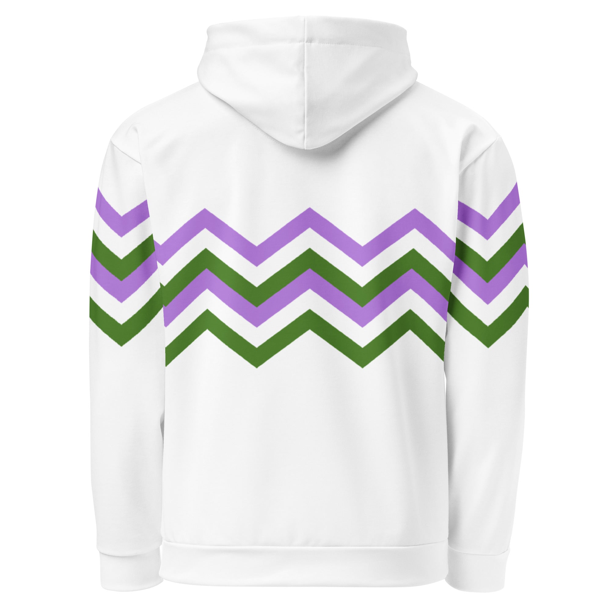 Unisex Hoodie-Genderqueer Zigzag Pattern