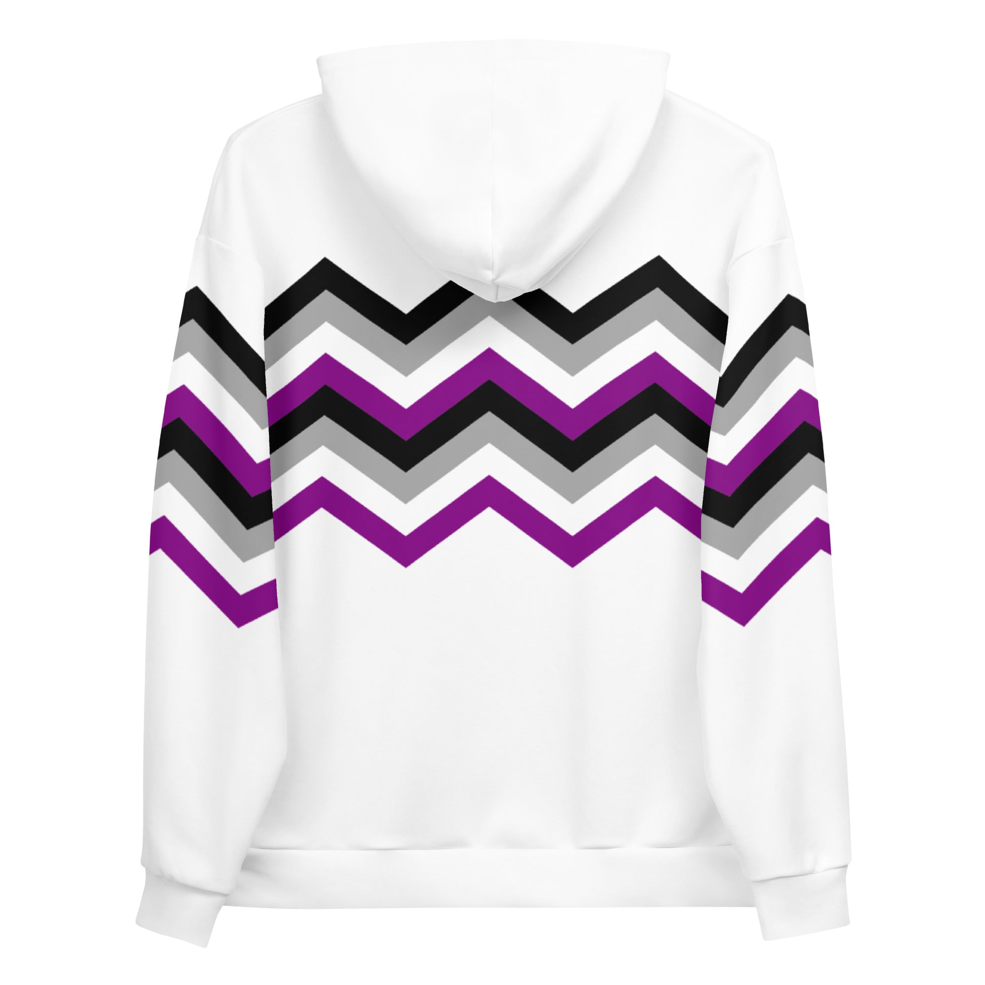 Unisex Hoodie-Asexual Zigzag Pattern