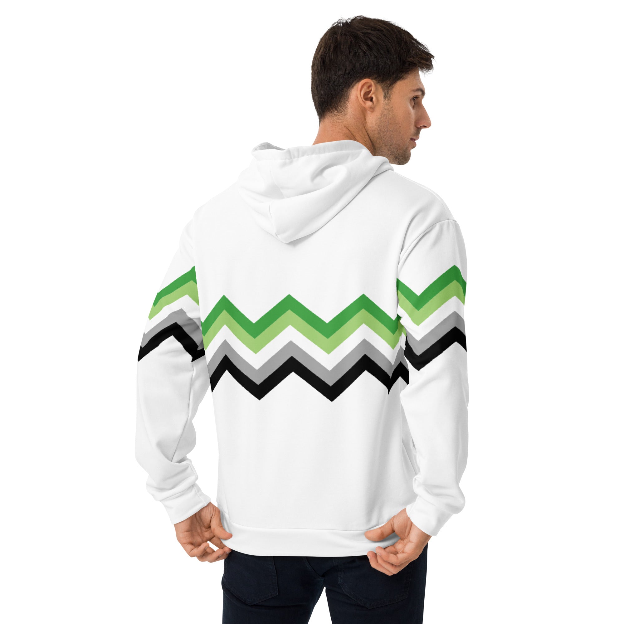 Unisex Hoodie-Aromantic Zigzag Pattern