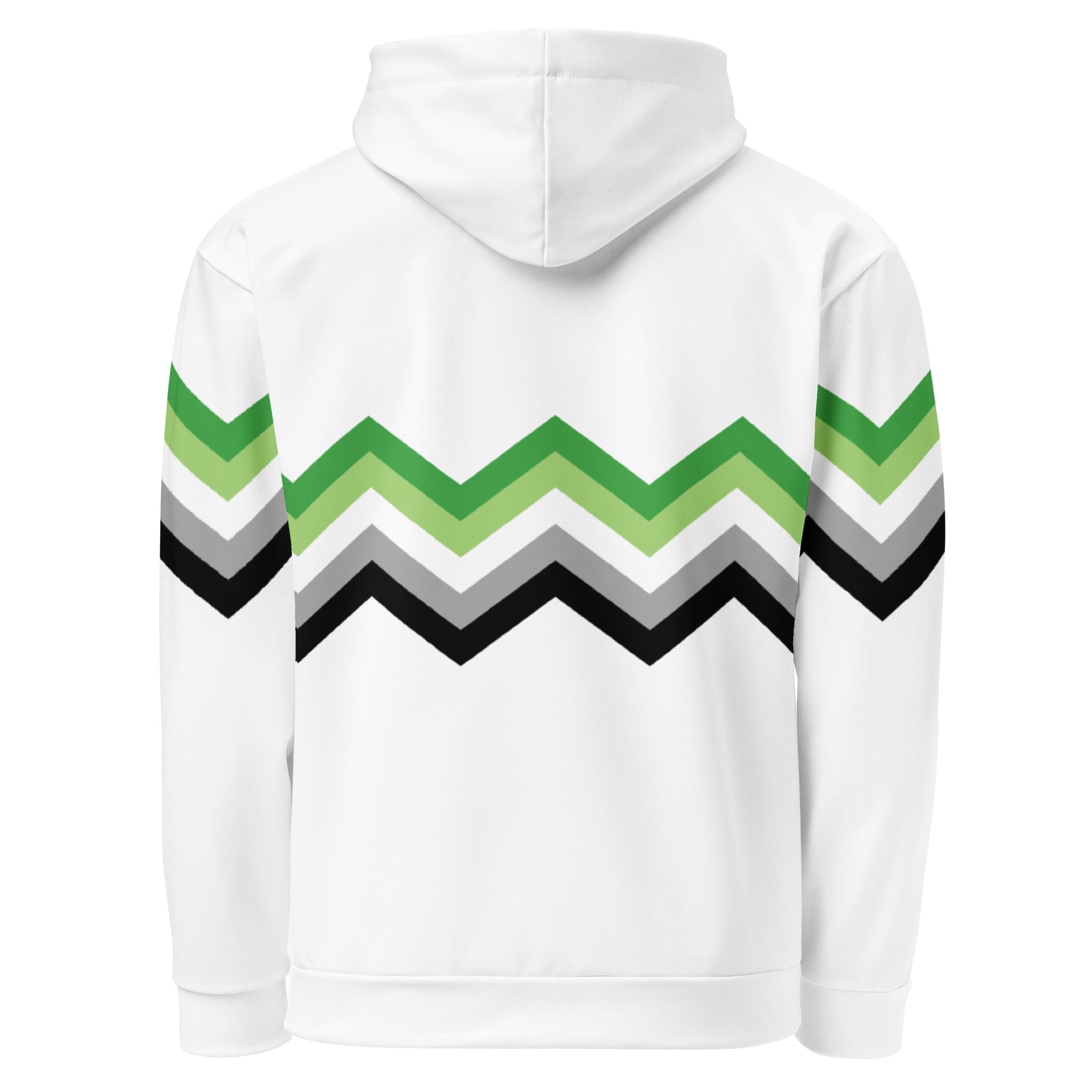 Unisex Hoodie-Aromantic Zigzag Pattern