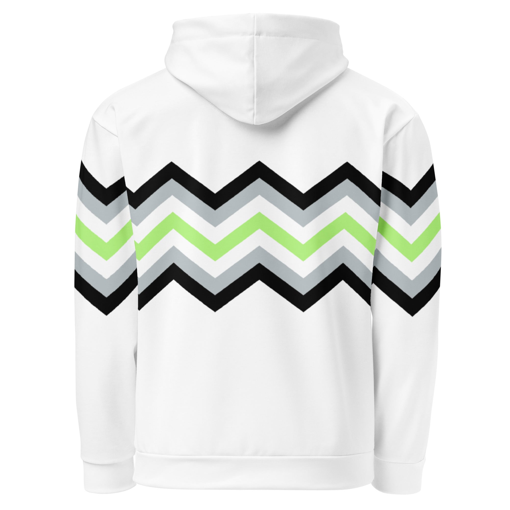 Unisex Hoodie-Agender Zigzag Pattern