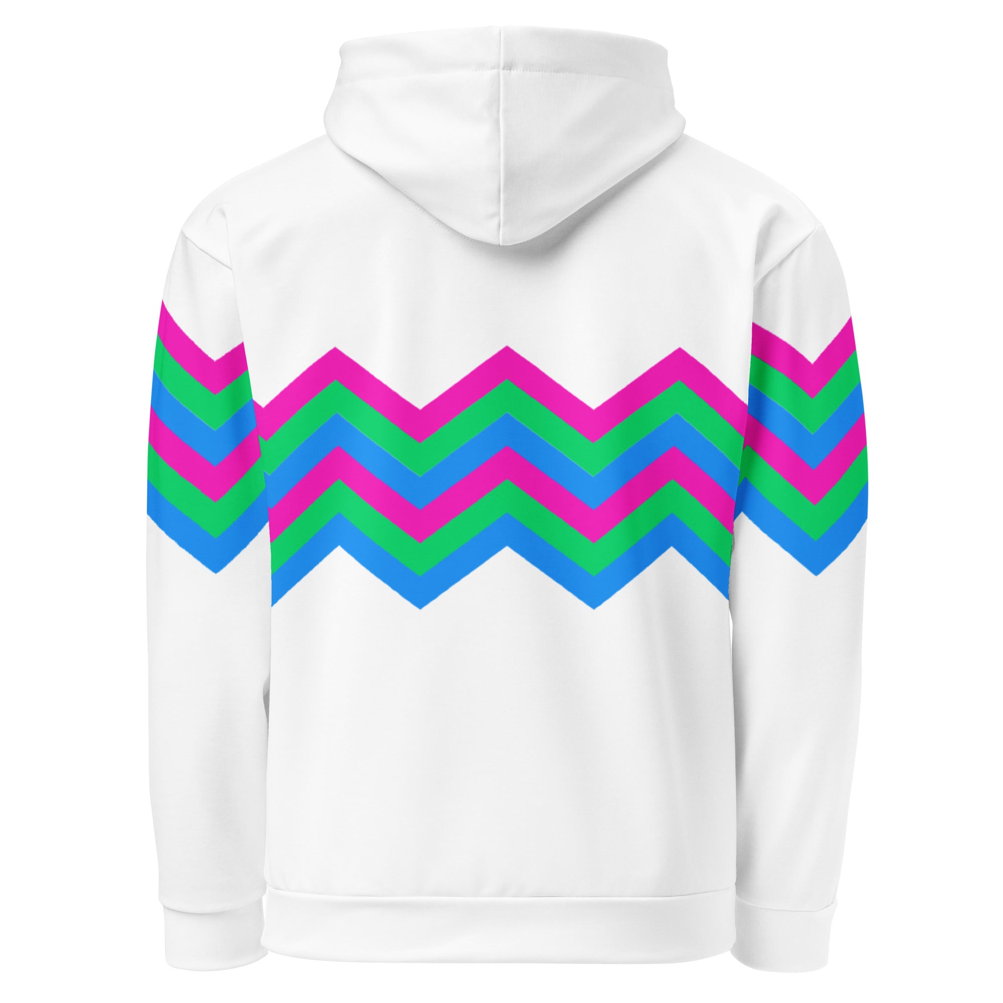 Unisex Hoodie-Polysexual Zigzag Pattern