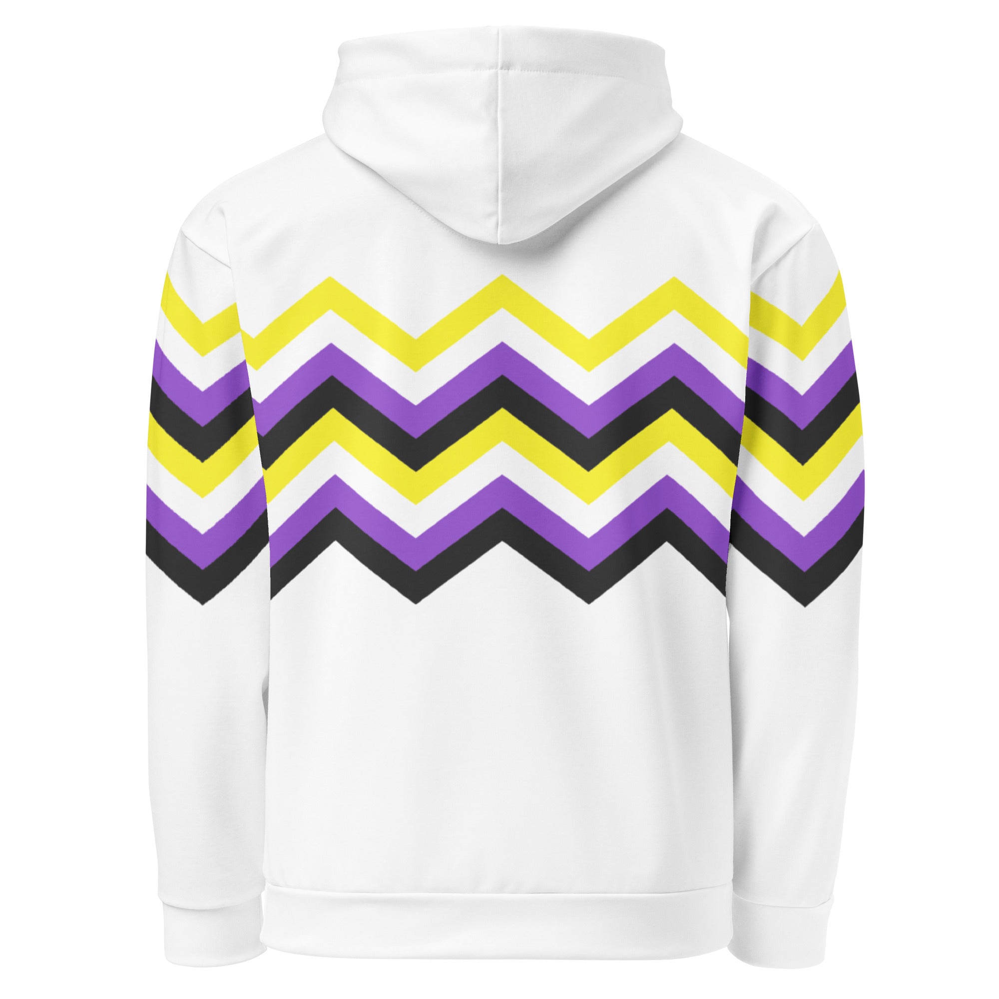 Unisex Hoodie-Nonbinary Zigzag Pattern