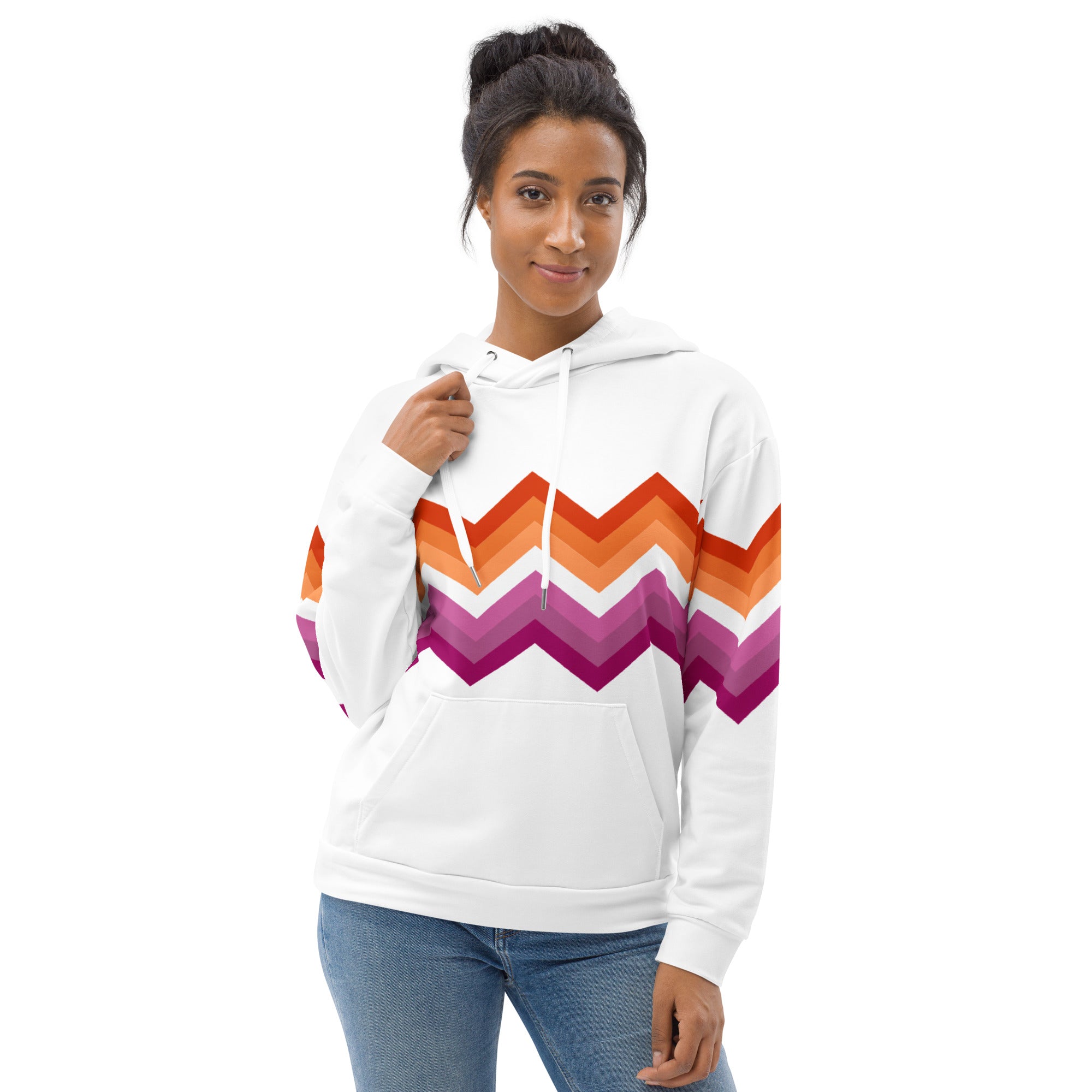 Unisex Hoodie-Lesbian Zigzag Pattern