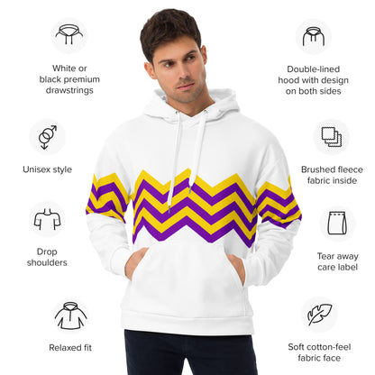 Unisex Hoodie-Intersex Zigzag Pattern