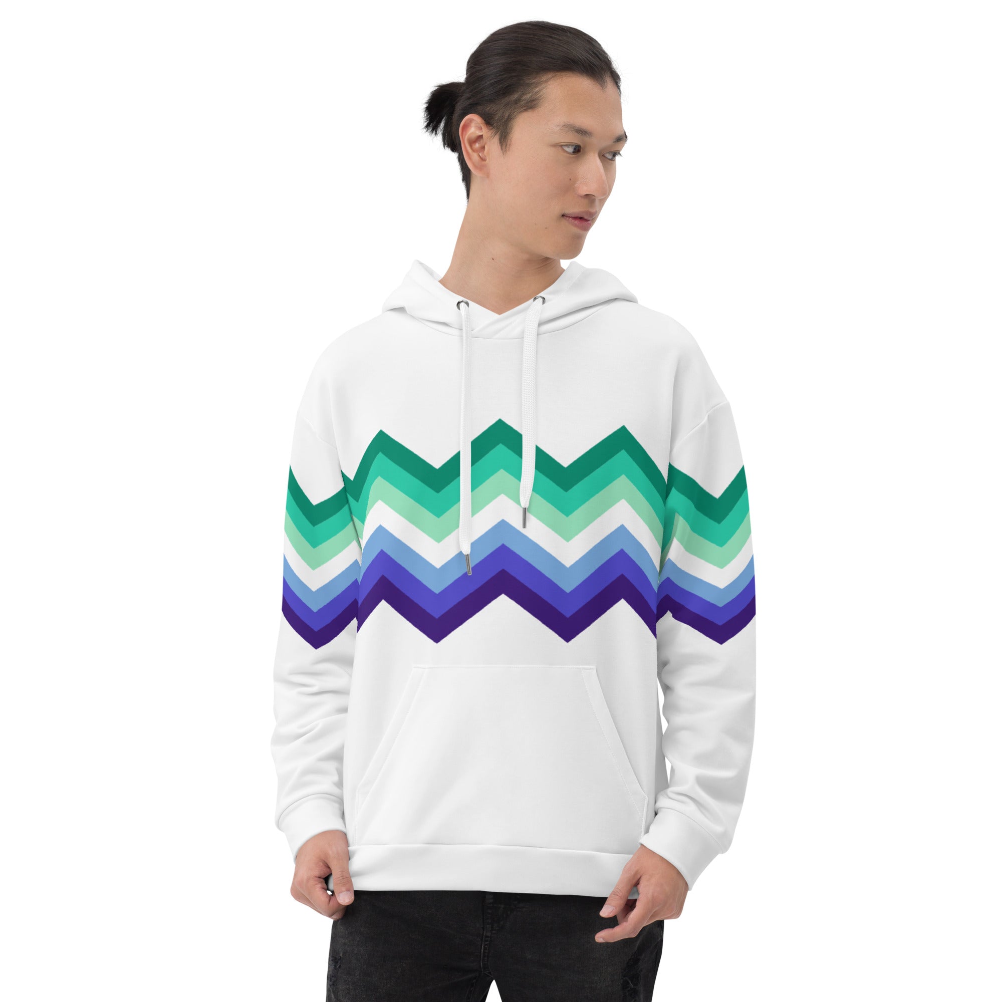 Unisex Hoodie-Gaymen Zigzag Pattern