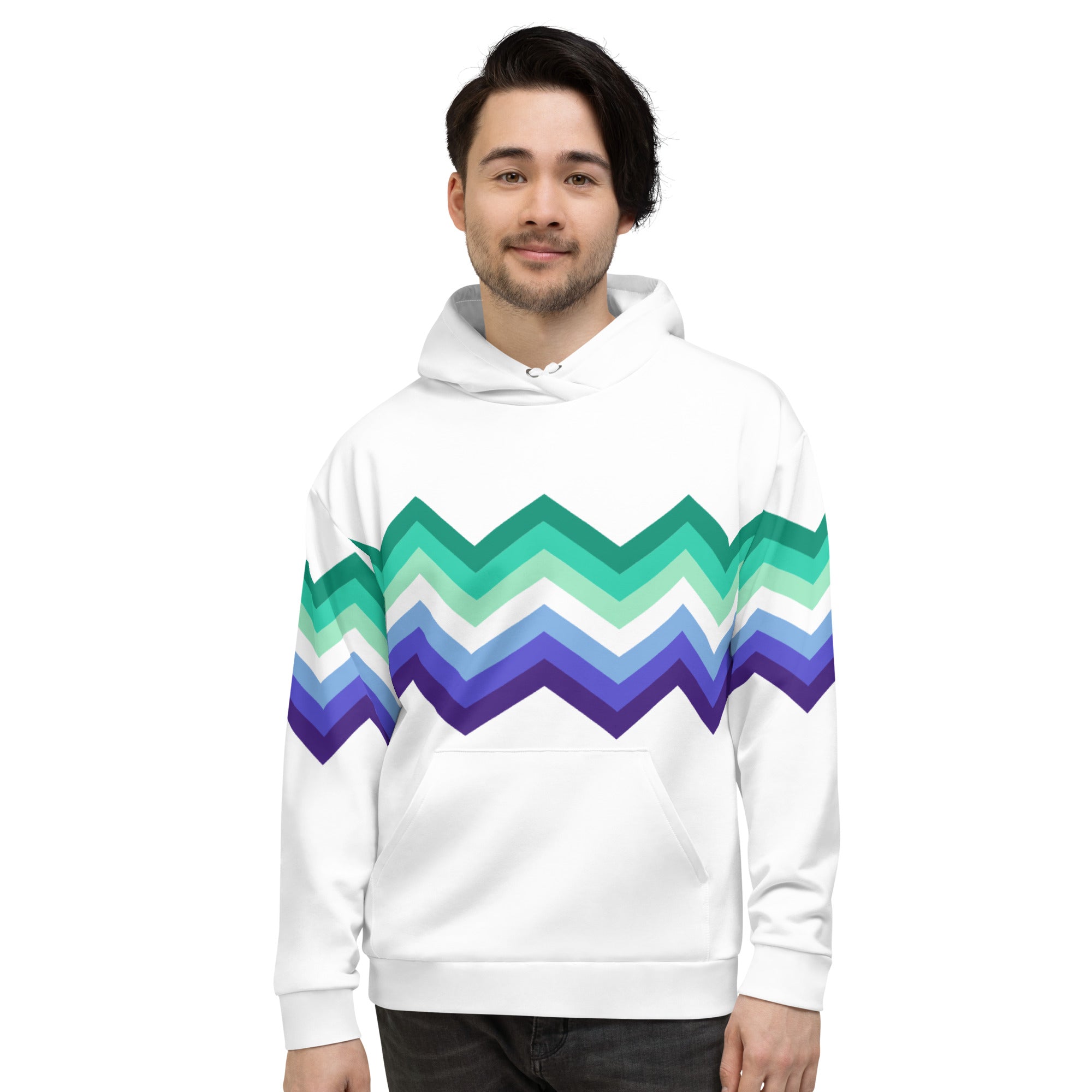 Unisex Hoodie-Gaymen Zigzag Pattern