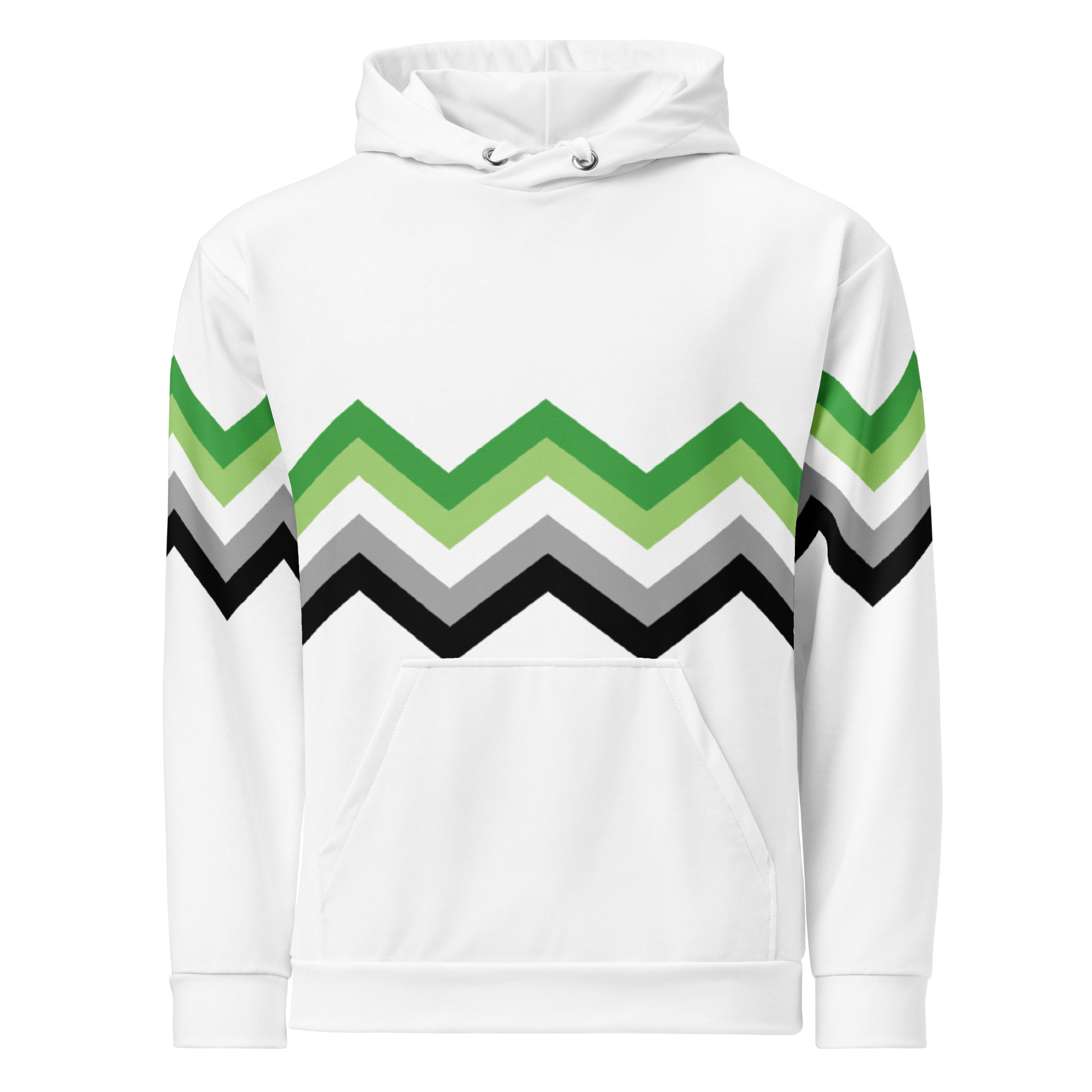 Unisex Hoodie-Aromantic Zigzag Pattern