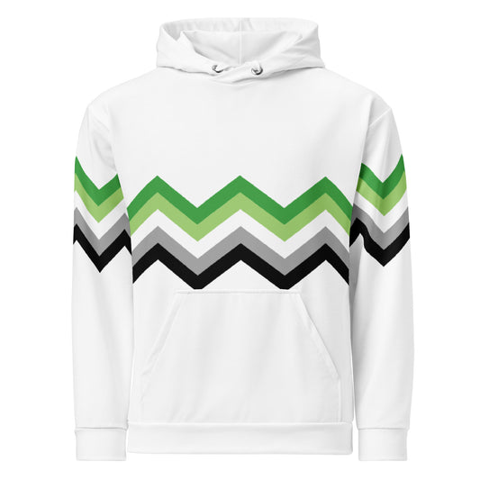 Unisex Hoodie-Aromantic Zigzag Pattern