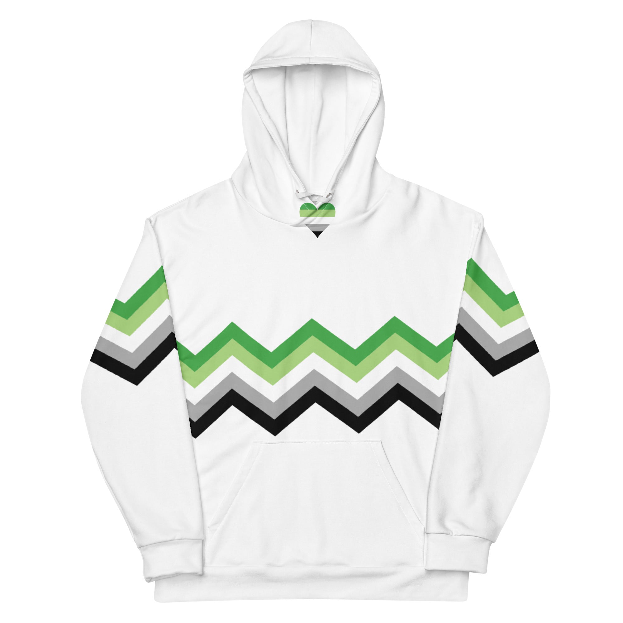 Unisex Hoodie-Aromantic Zigzag Pattern