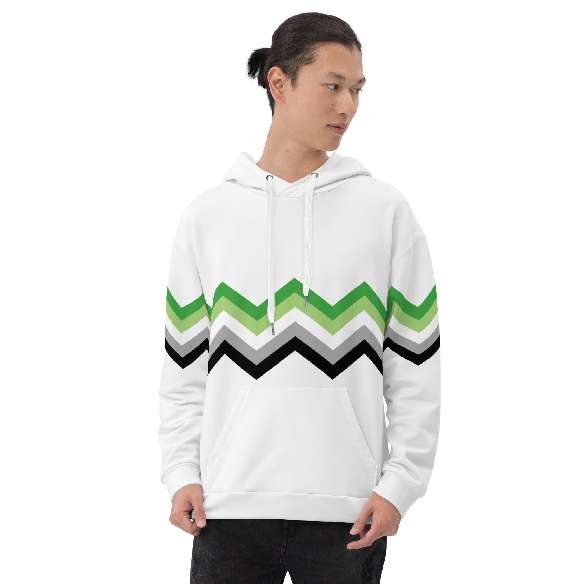 Unisex Hoodie-Aromantic Zigzag Pattern