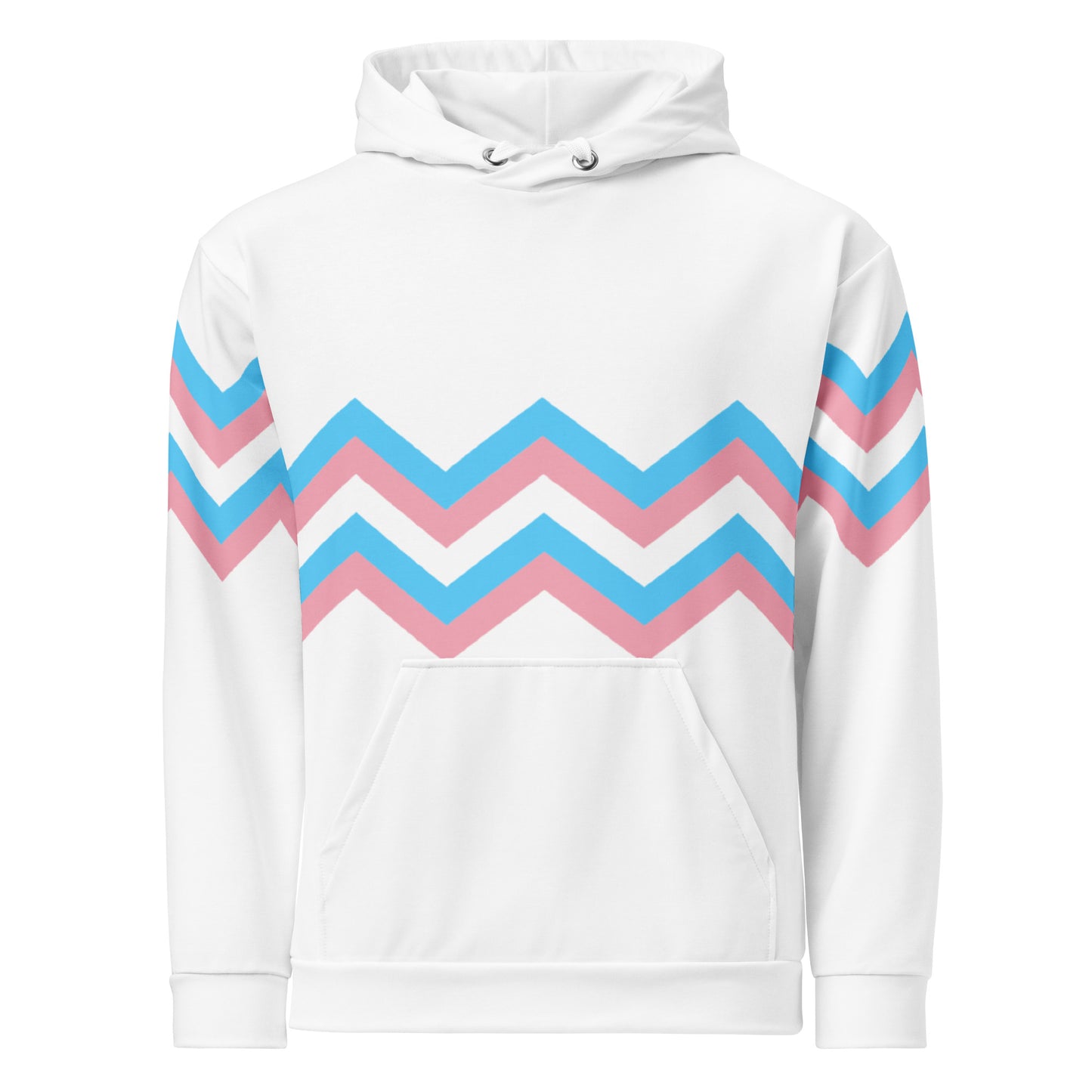 Unisex Hoodie-Transgender Zigzag Pattern