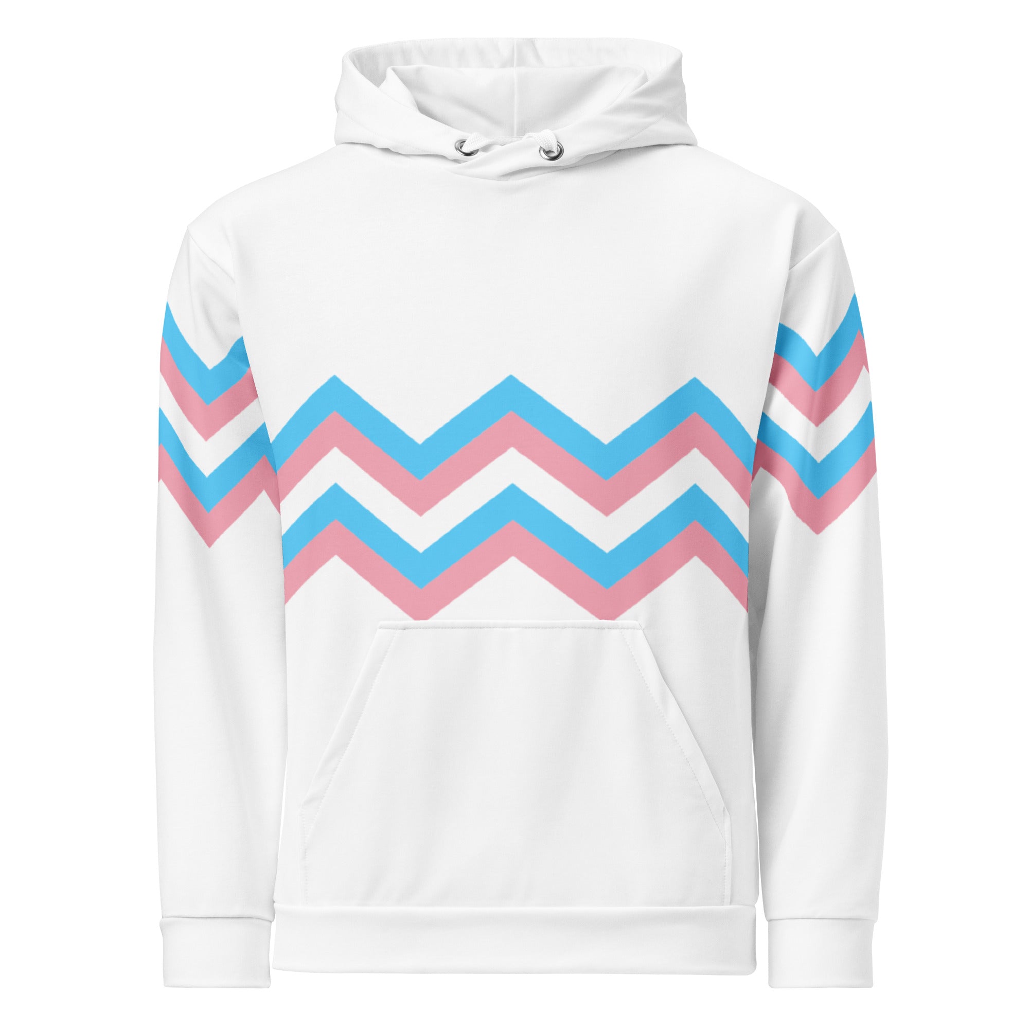 Unisex Hoodie-Transgender Zigzag Pattern