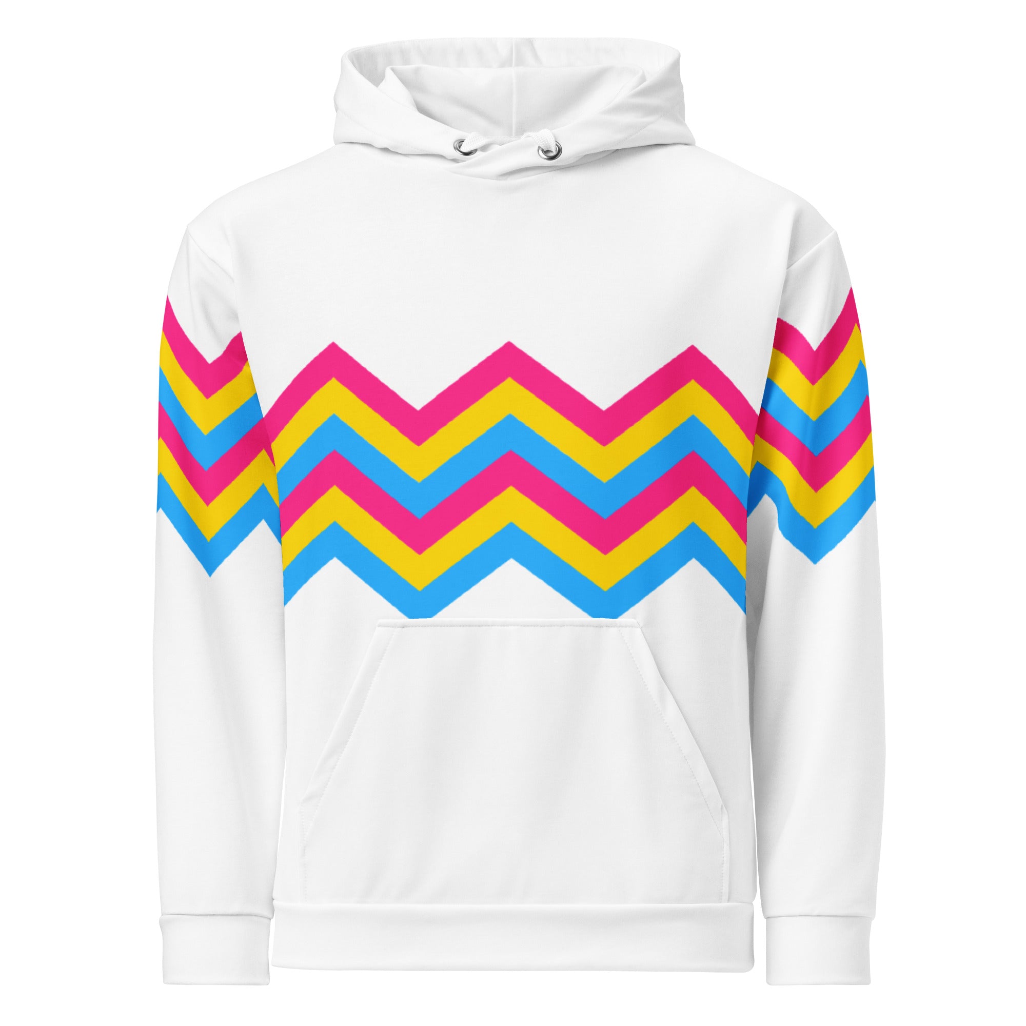 Unisex Hoodie-Pansexual Zigzag Pattern