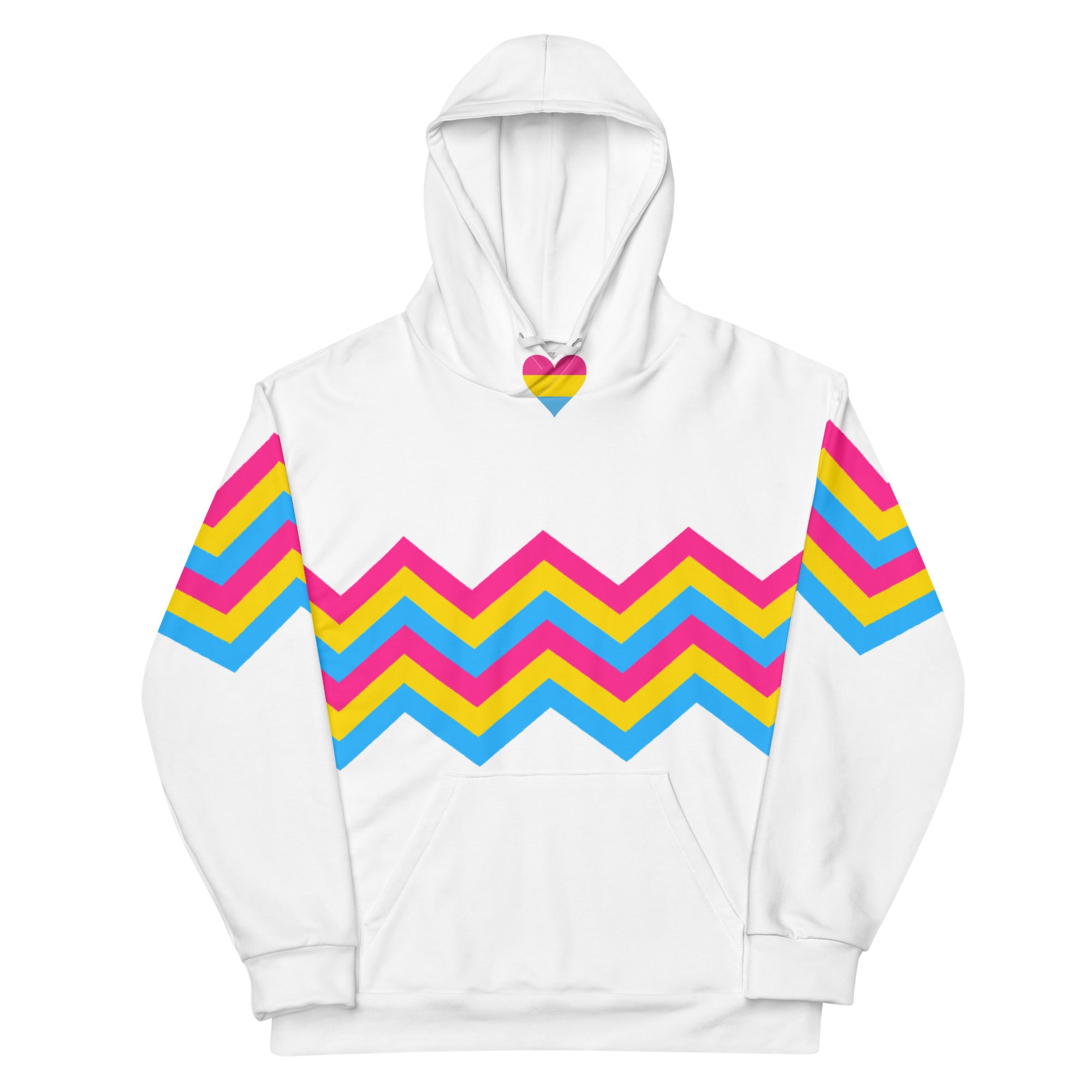 Unisex Hoodie-Pansexual Zigzag Pattern