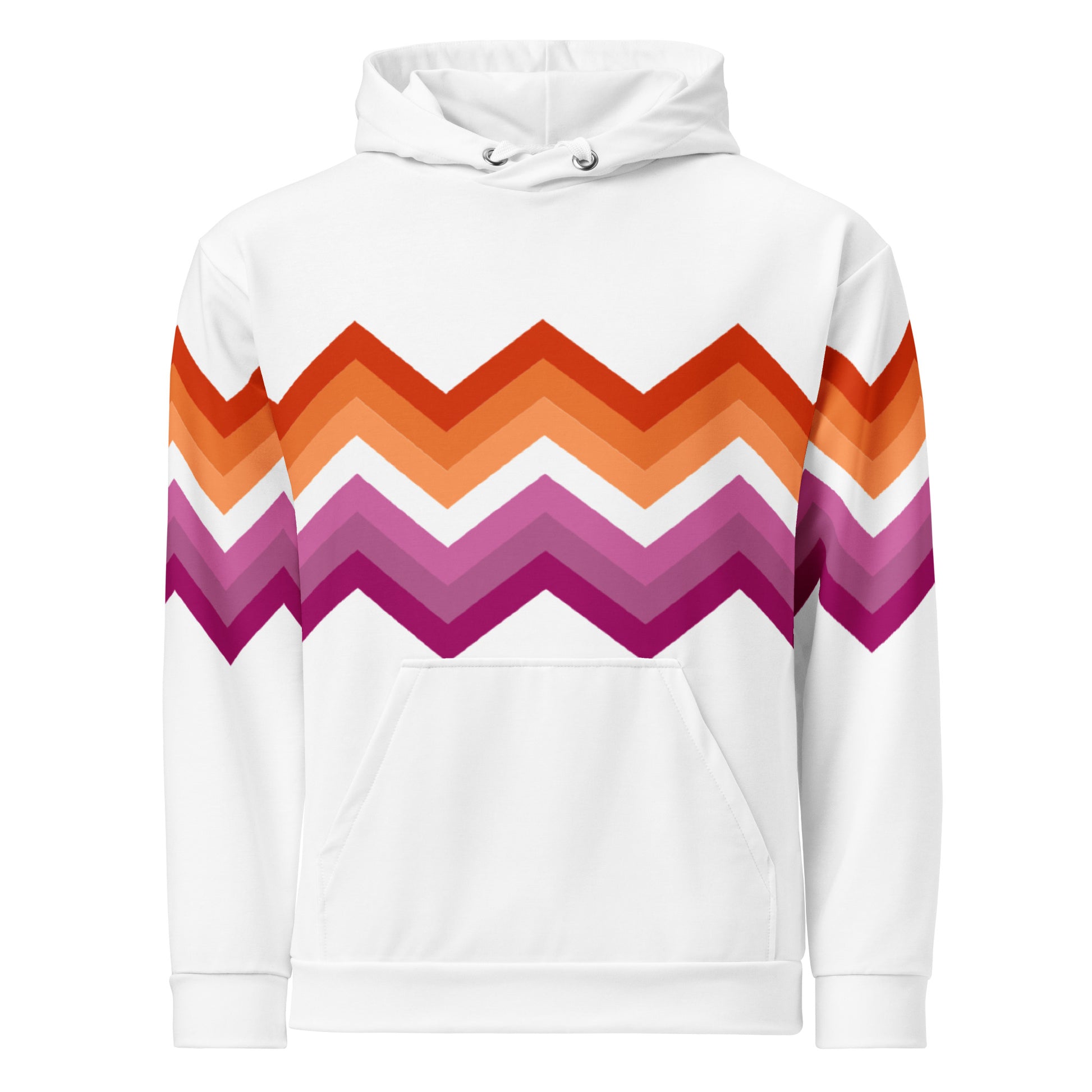 Unisex Hoodie-Lesbian Zigzag Pattern