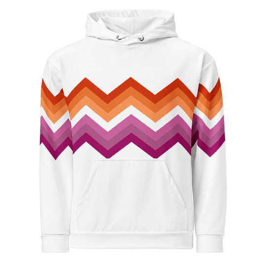 Unisex Hoodie-Lesbian Zigzag Pattern