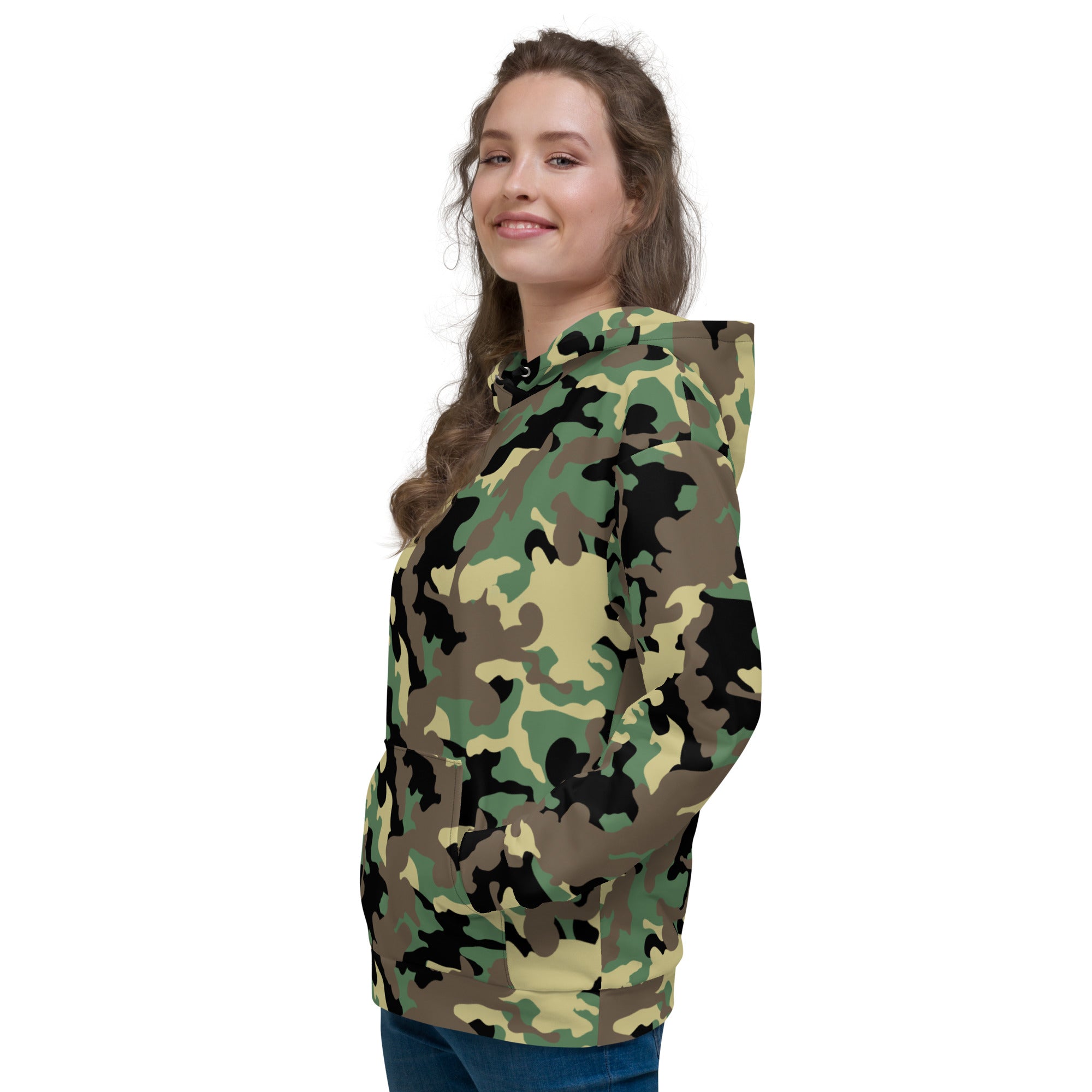 Unisex Hoodie- Jungle Camo