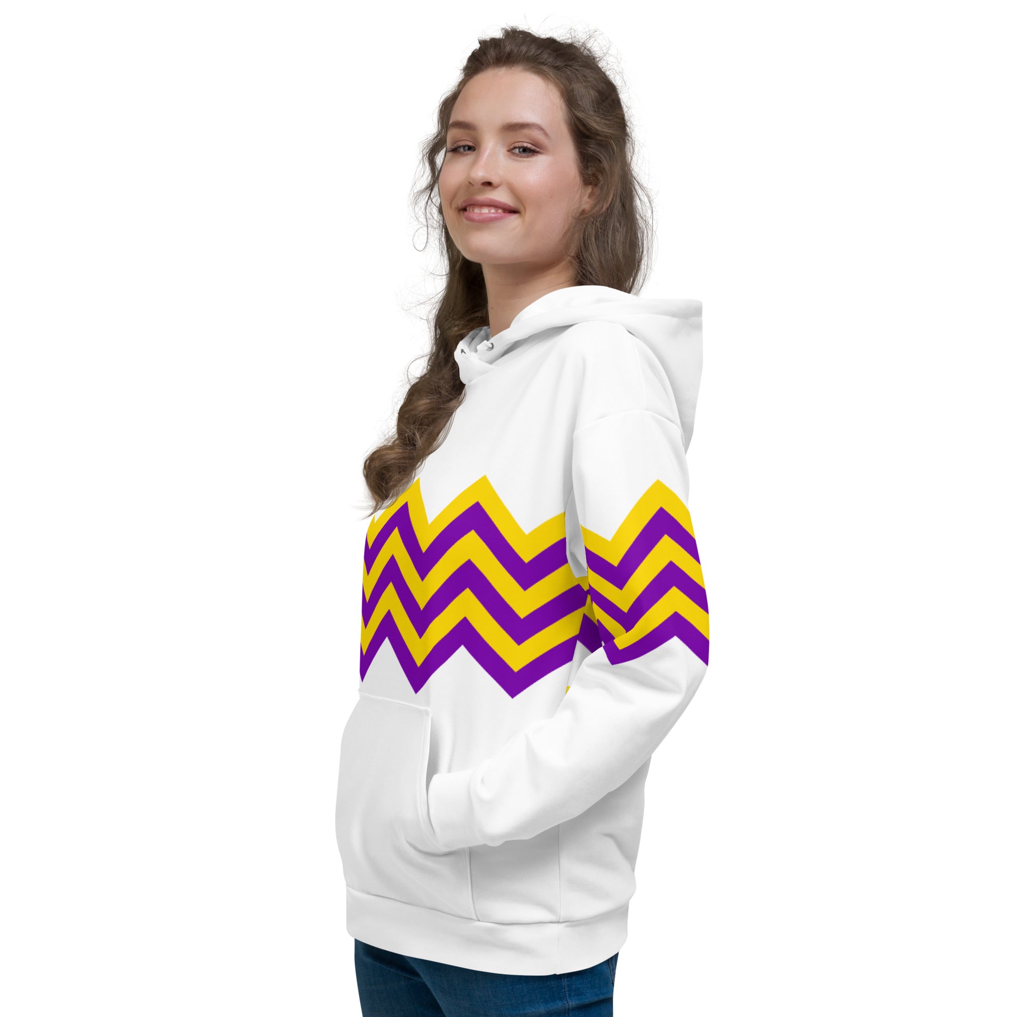 Unisex Hoodie-Intersex Zigzag Pattern