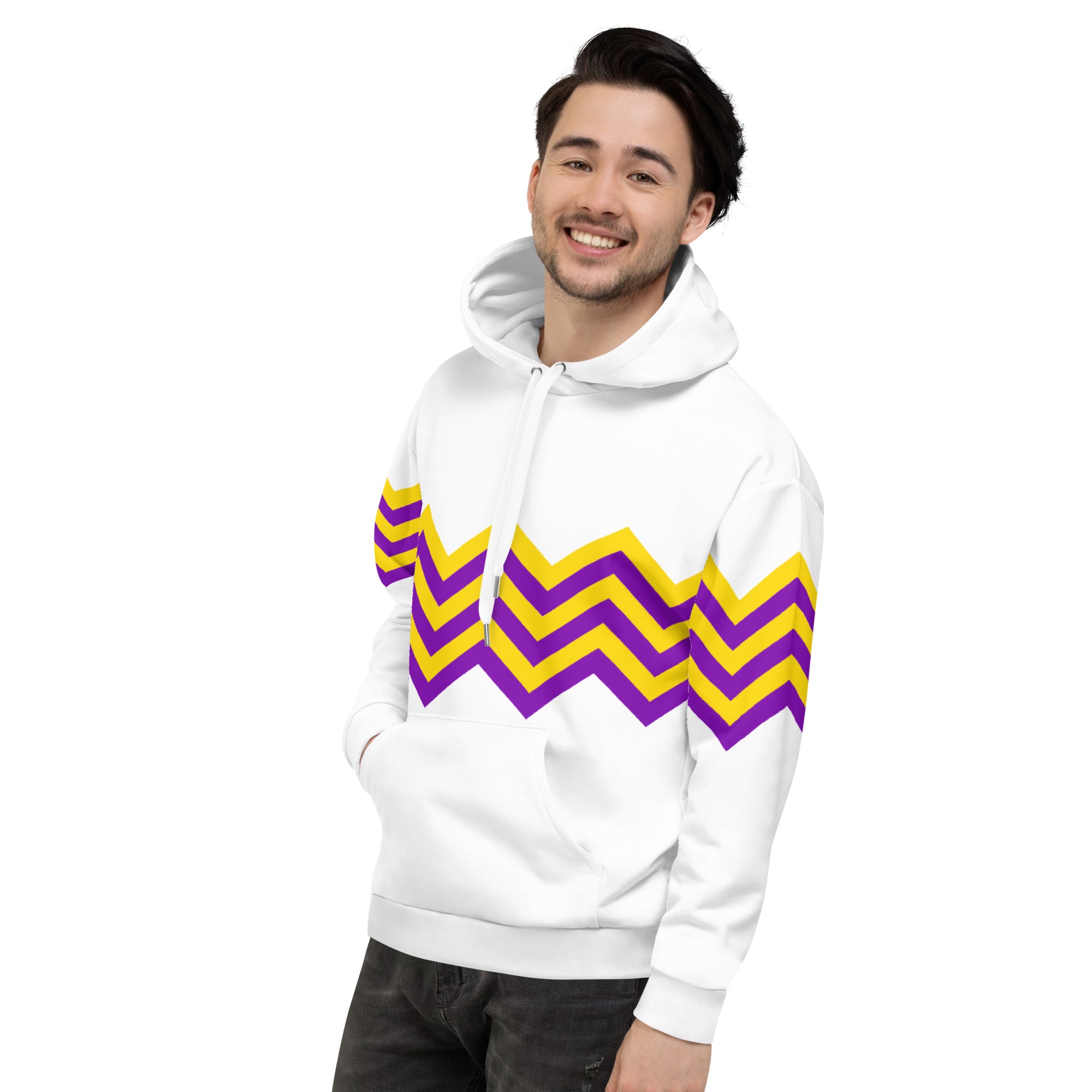 Unisex Hoodie-Intersex Zigzag Pattern