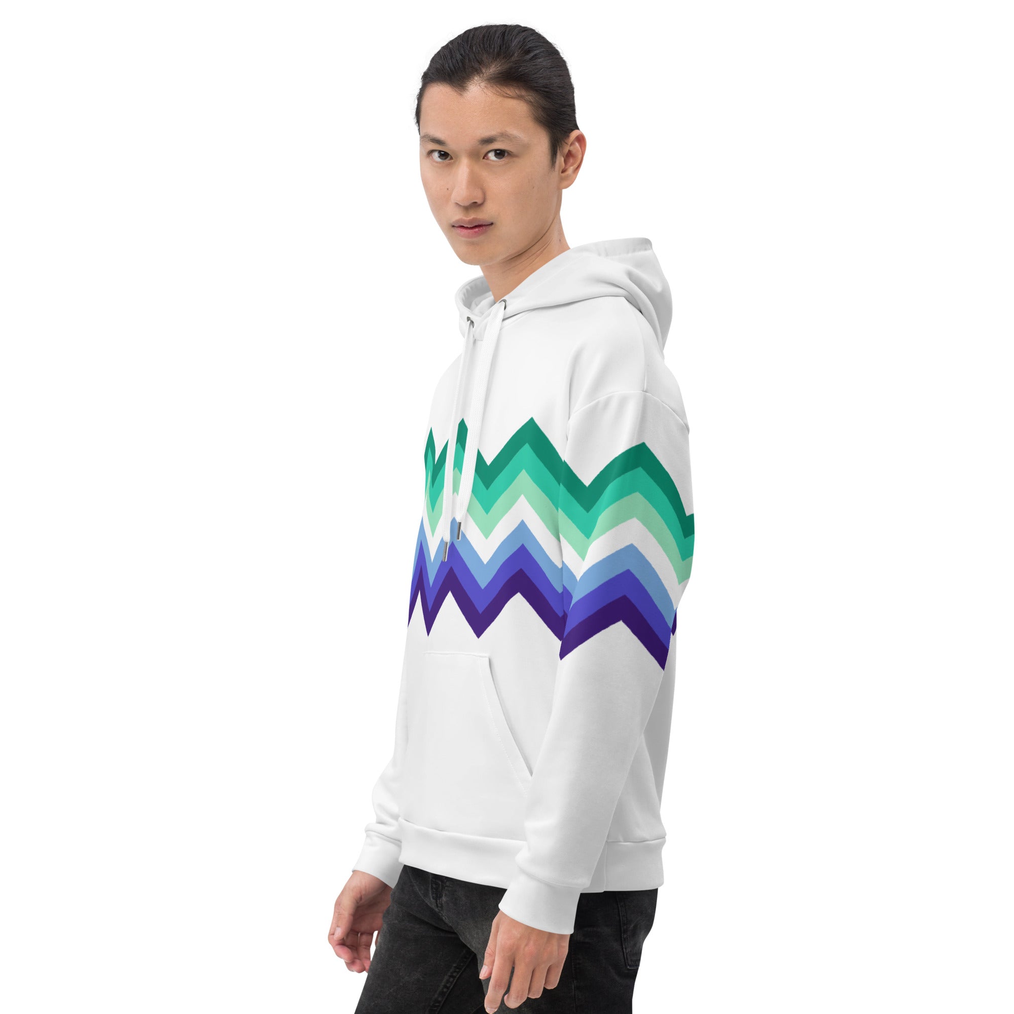 Unisex Hoodie-Gaymen Zigzag Pattern