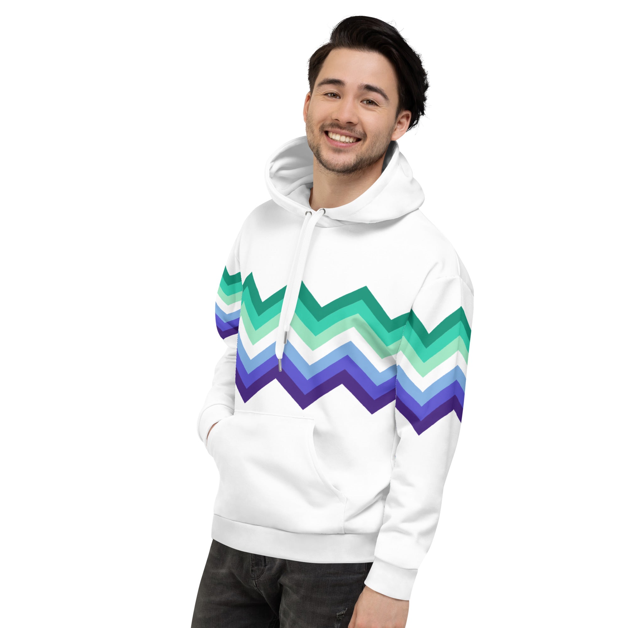 Unisex Hoodie-Gaymen Zigzag Pattern