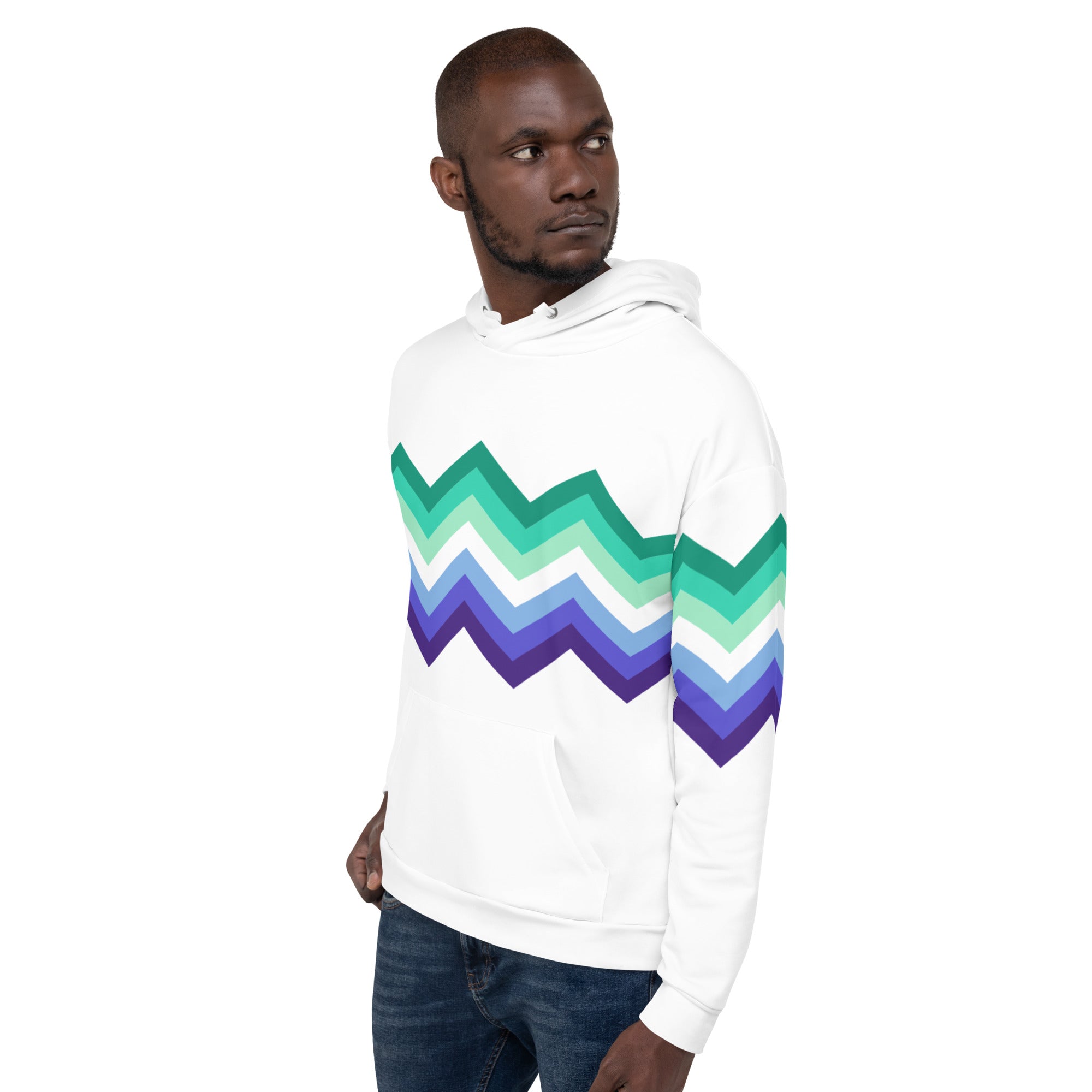 Unisex Hoodie-Gaymen Zigzag Pattern