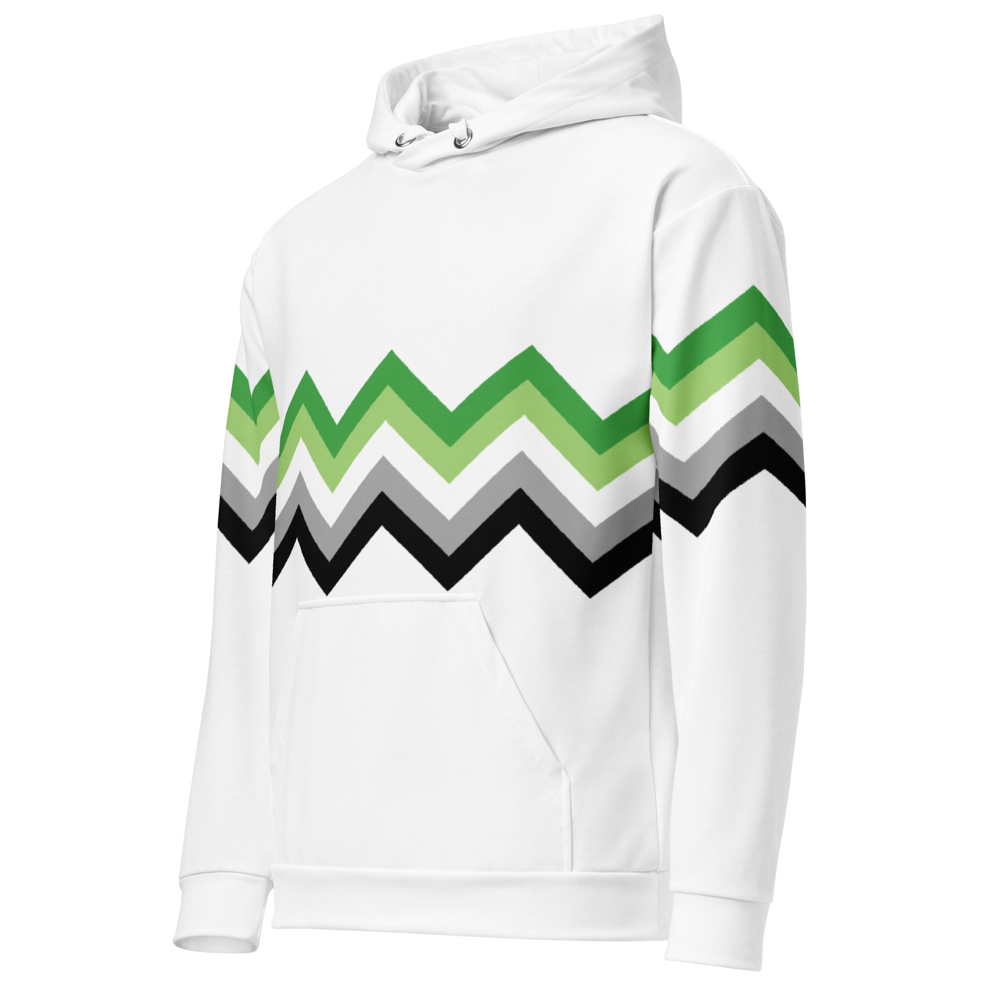 Unisex Hoodie-Aromantic Zigzag Pattern