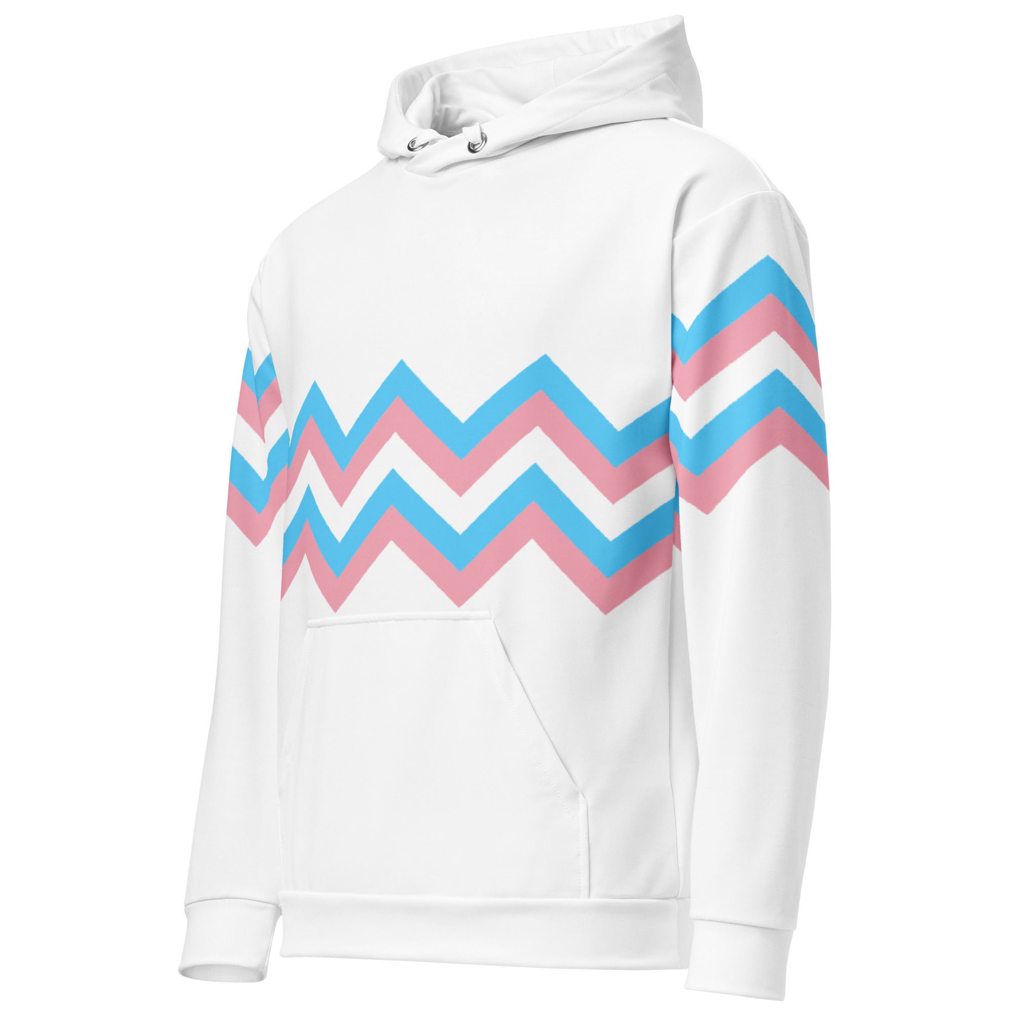 Unisex Hoodie-Transgender Zigzag Pattern