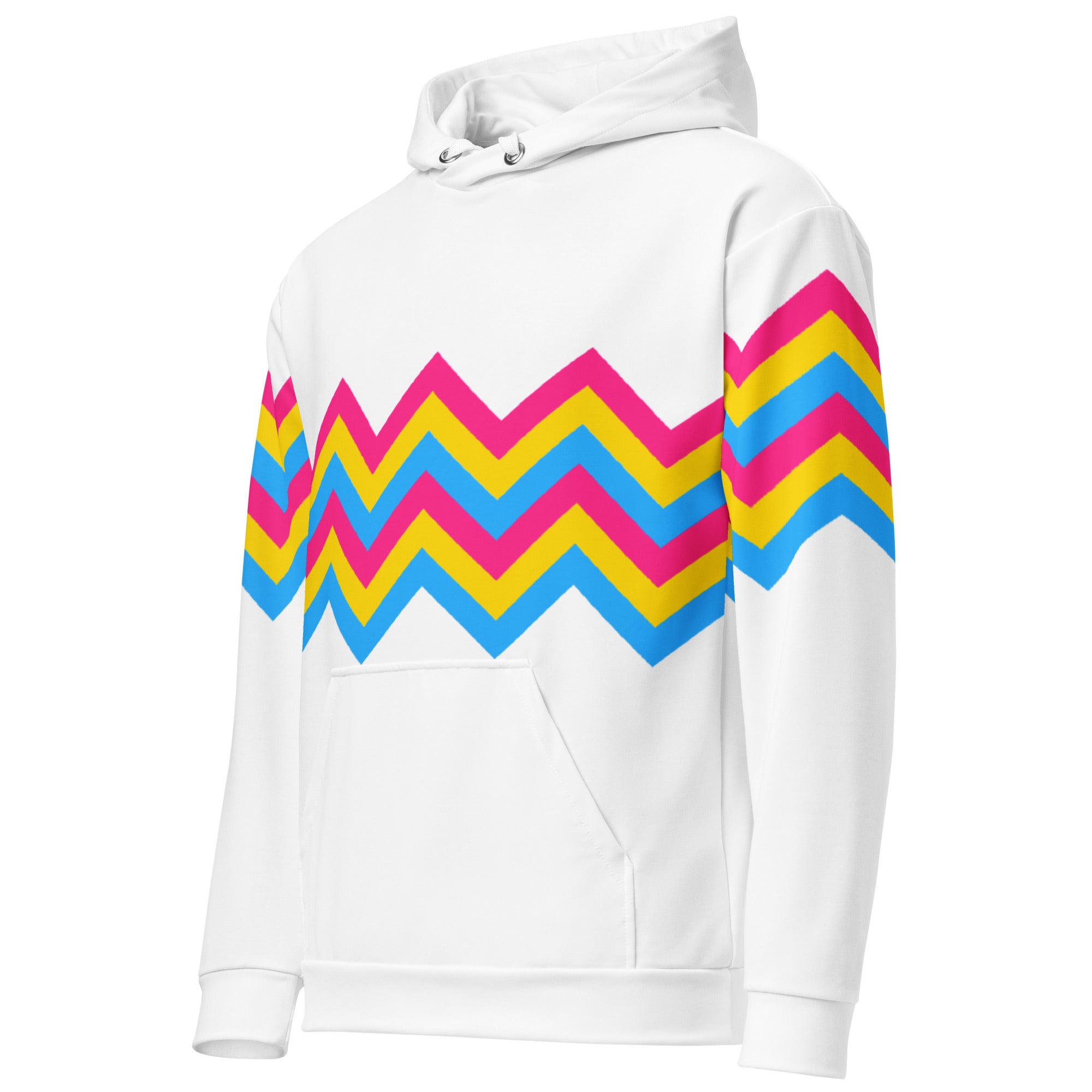 Unisex Hoodie-Pansexual Zigzag Pattern